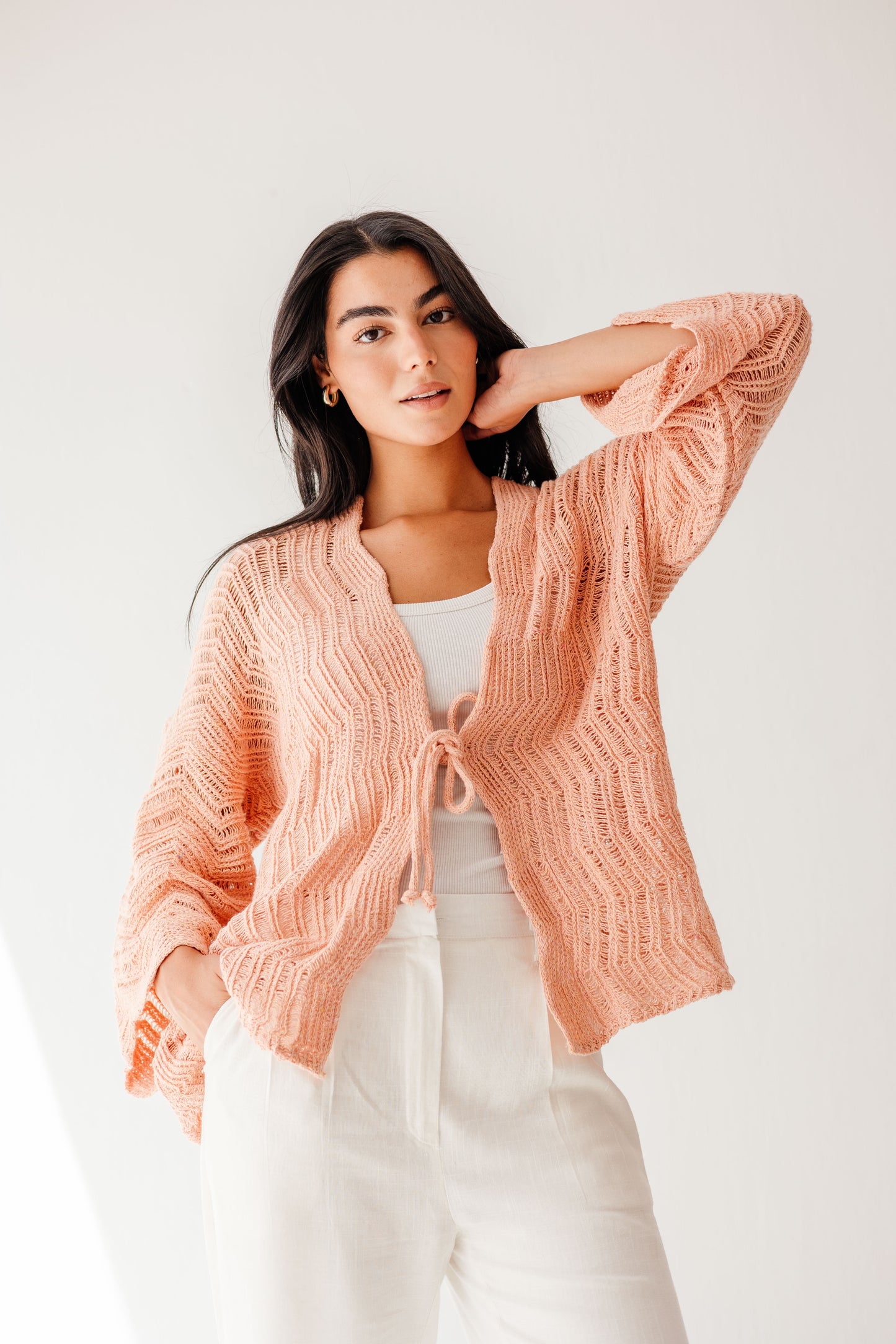Havana cardigan in Apricot