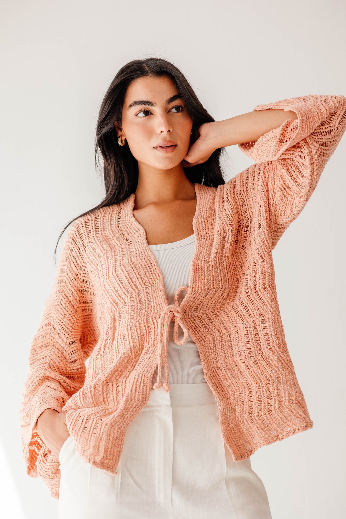 Havana cardigan in Apricot