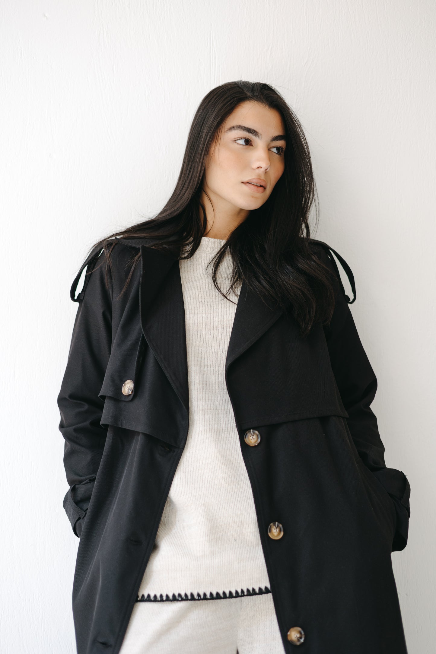 The Classic Edit Trench in Black