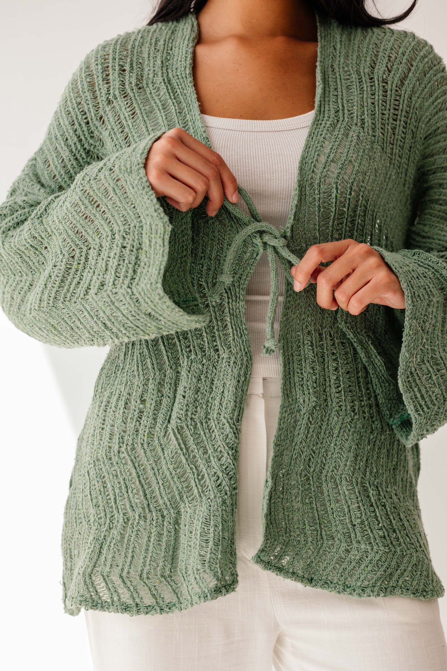 Havana cardigan in Mint