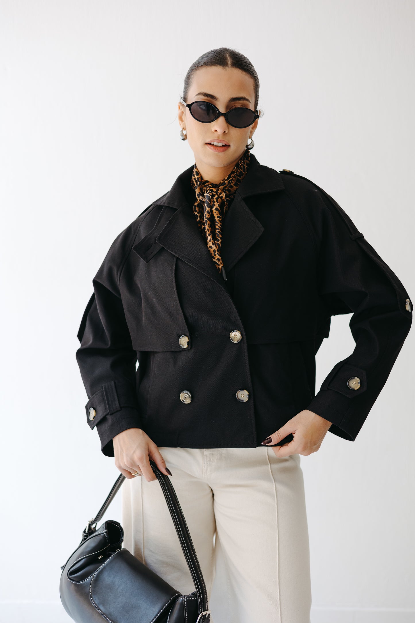 The Cropped Core Trench in Black