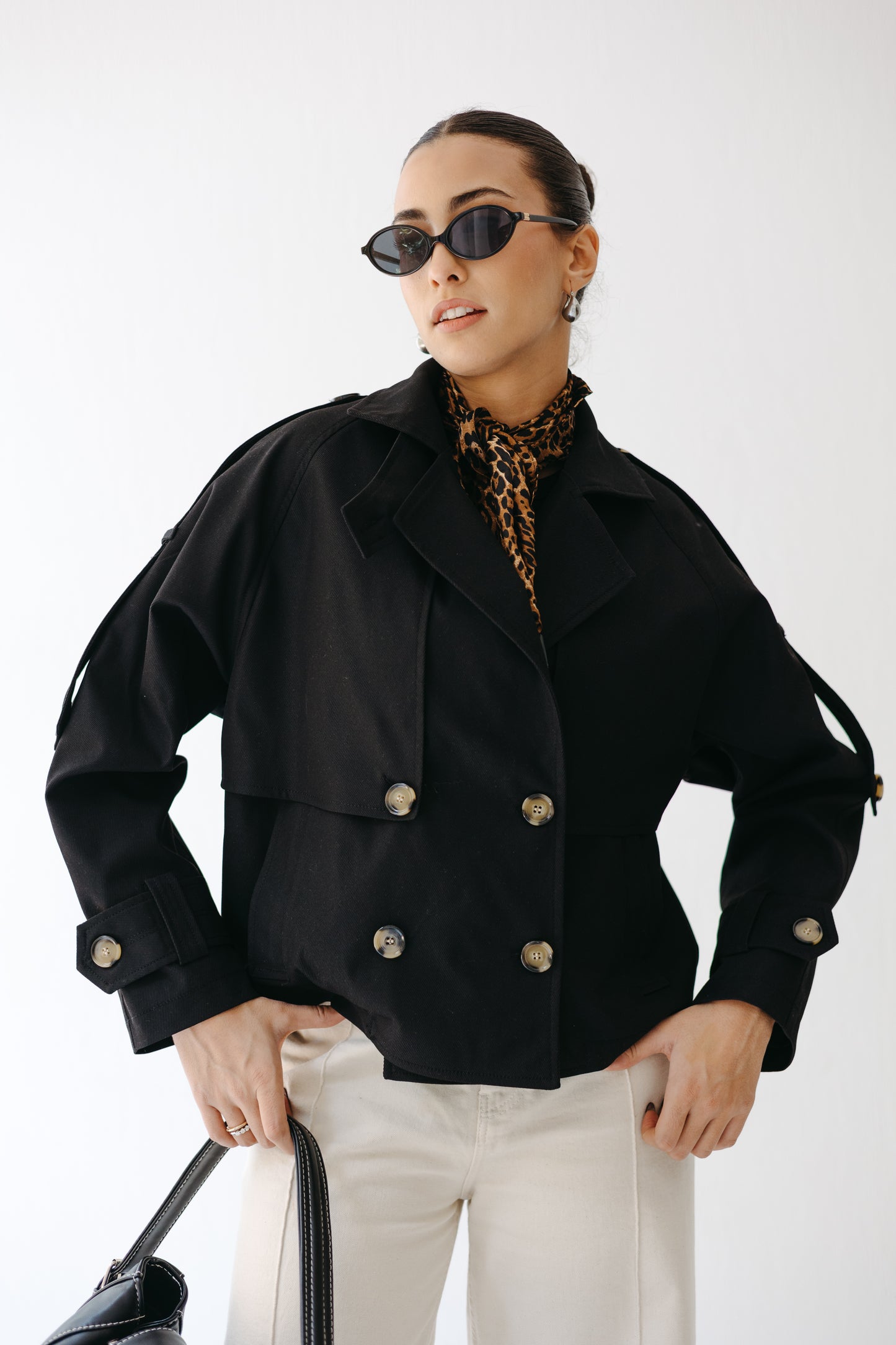 The Cropped Core Trench in Black