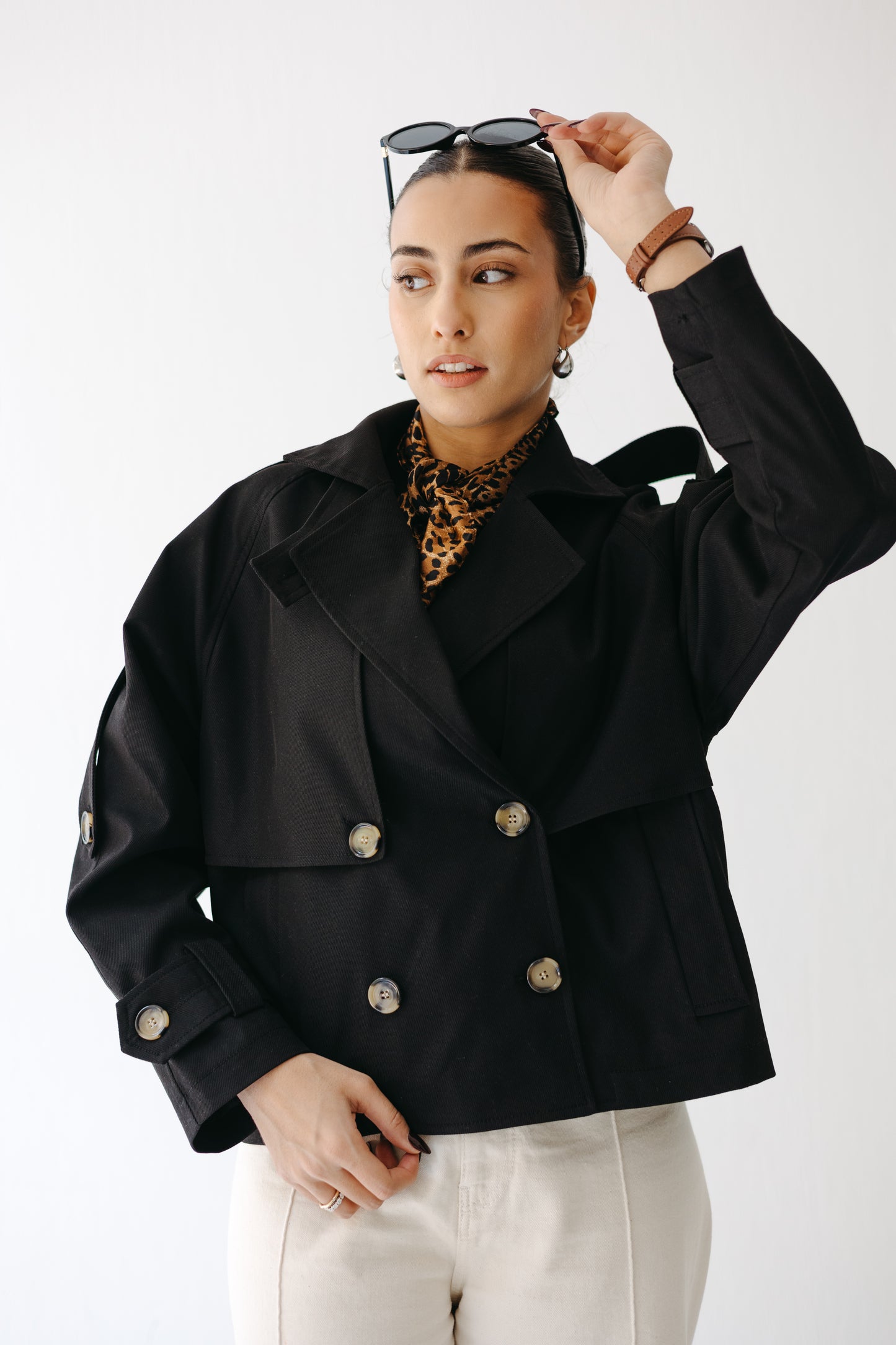 The Cropped Core Trench in Black