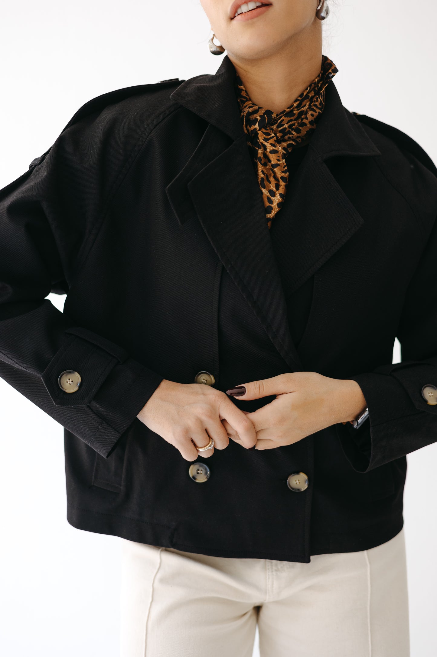 The Cropped Core Trench in Black