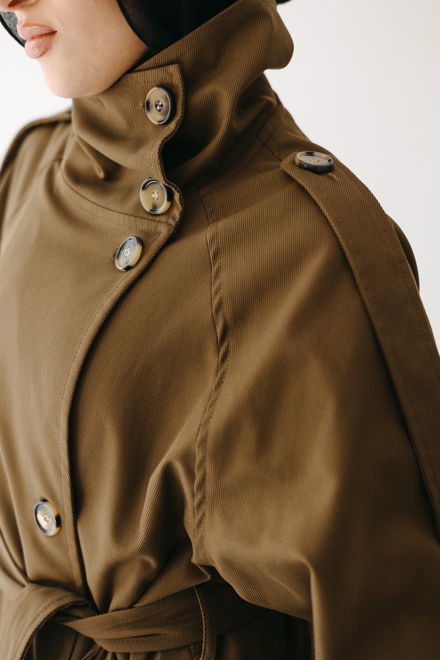 The Funnel Trench in Mocha Olive