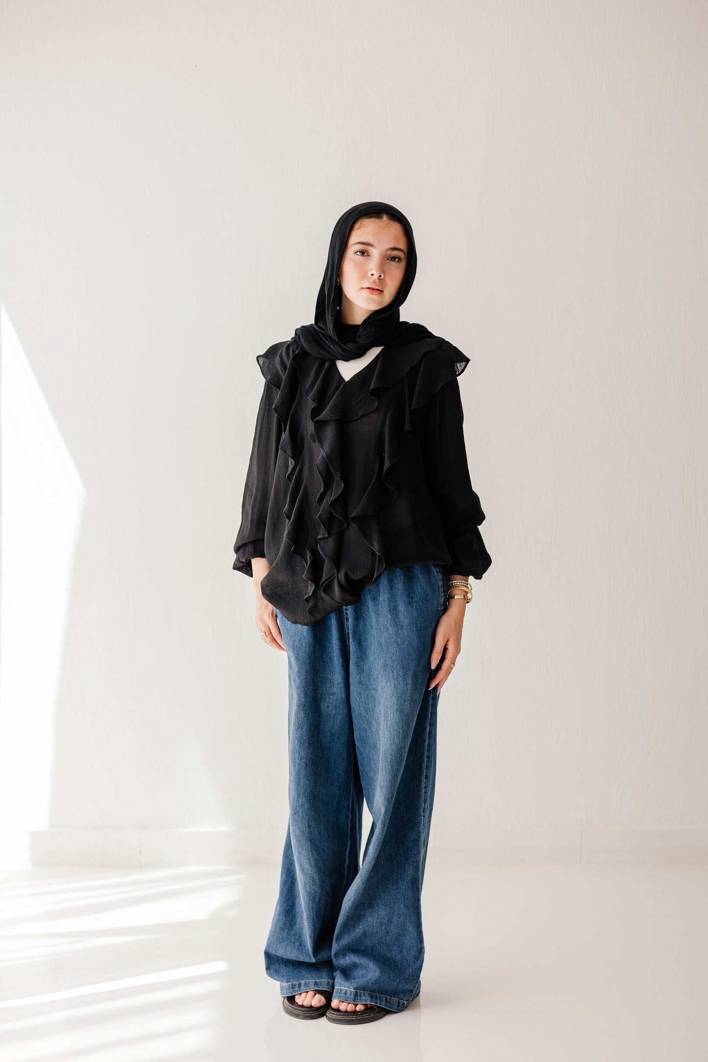 Riviera Blouse in Black
