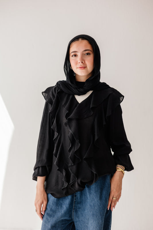 Riviera Blouse in Black