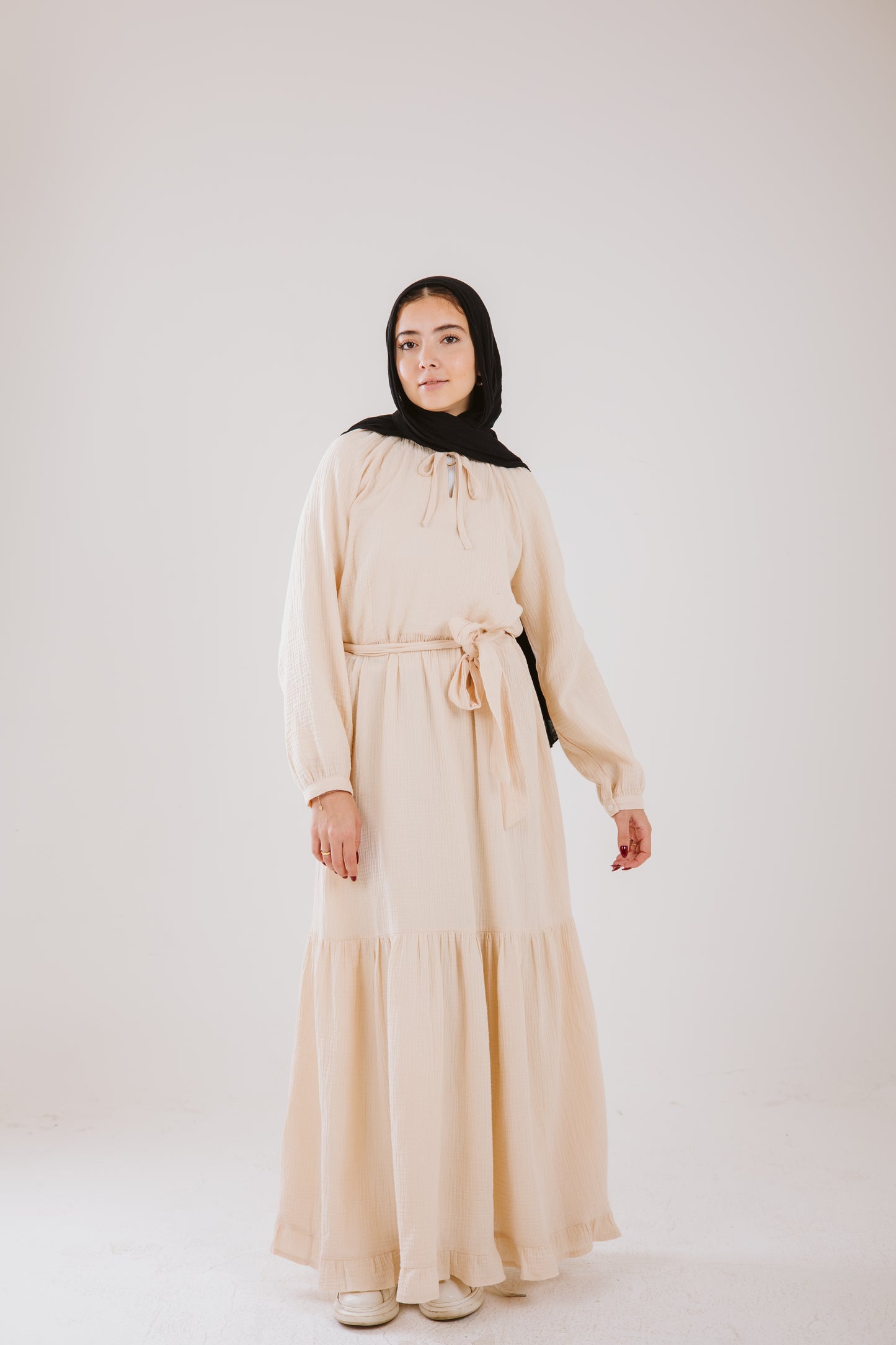 Maya Dress in Vanilla