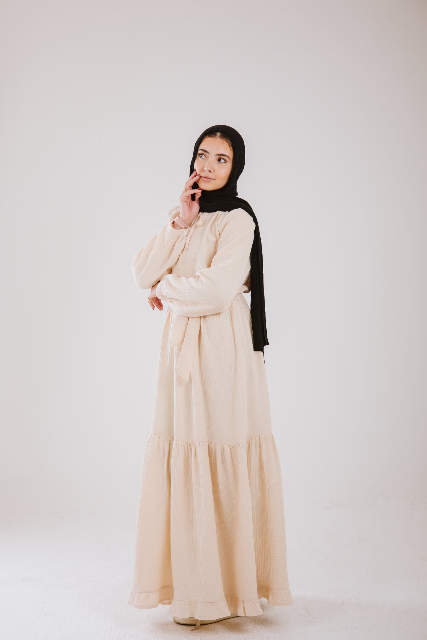 Maya Dress in Vanilla