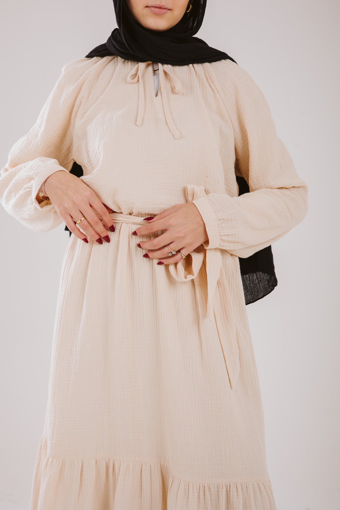 Maya Dress in Vanilla