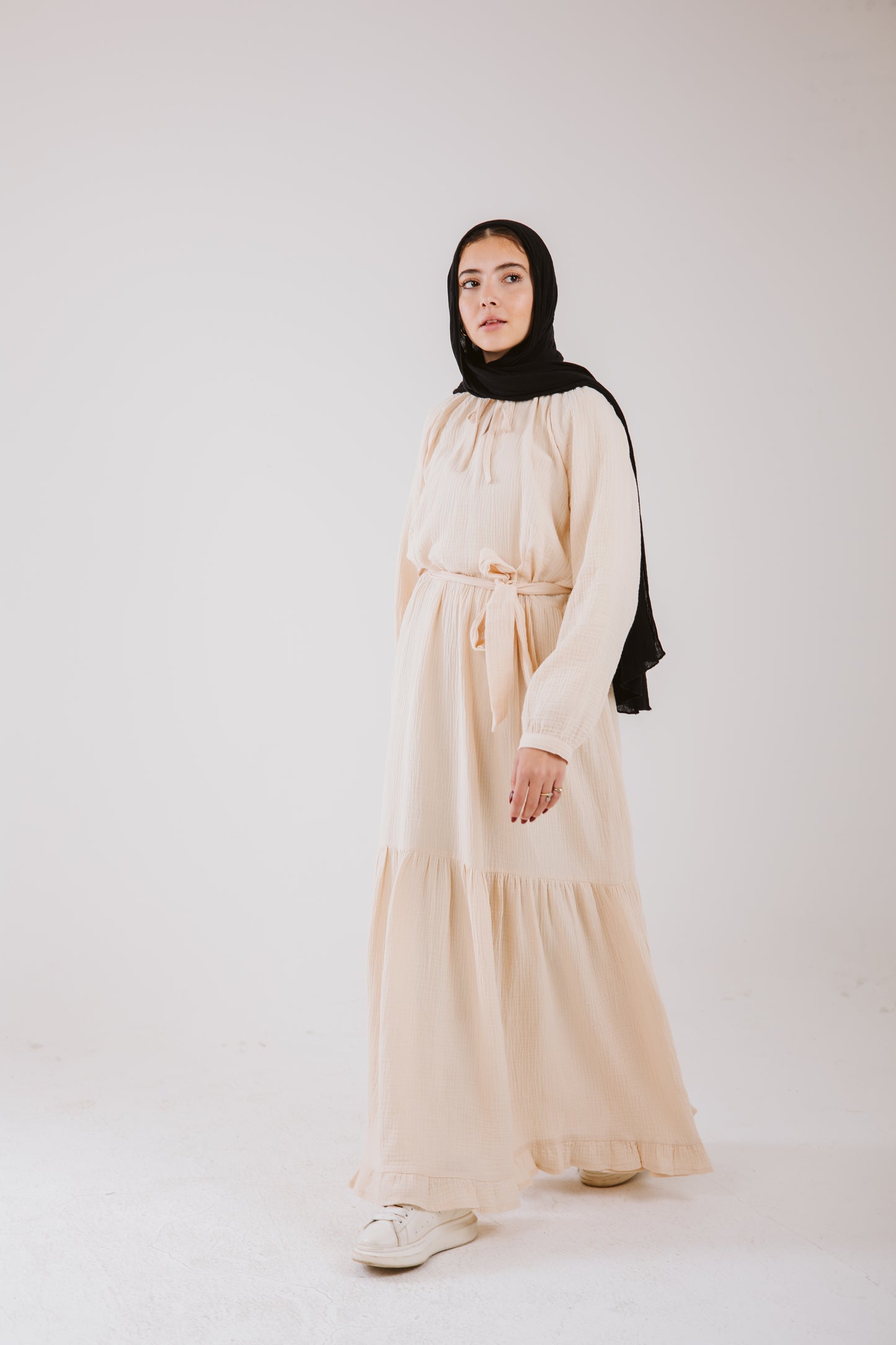 Maya Dress in Vanilla