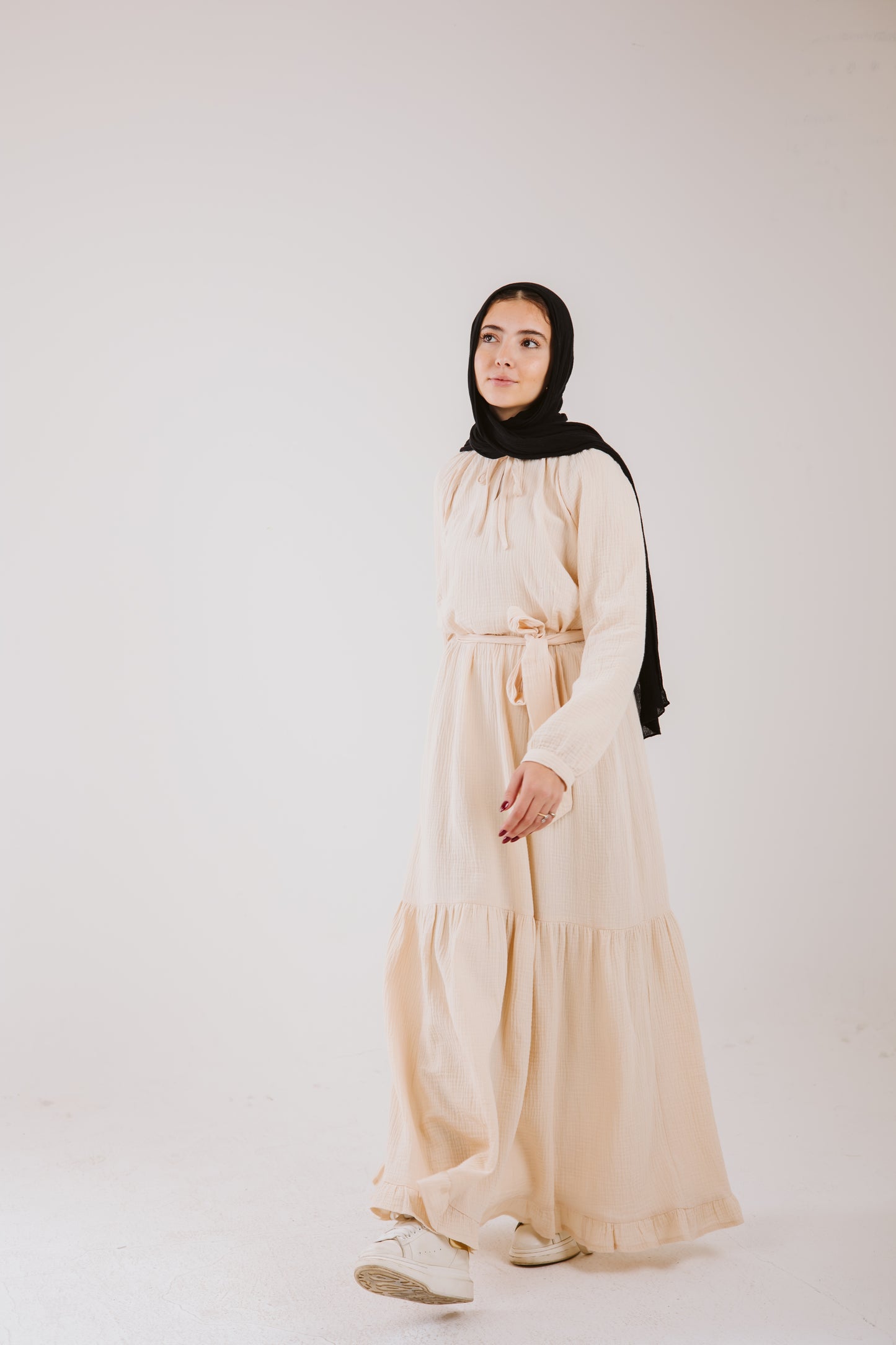 Maya Dress in Vanilla