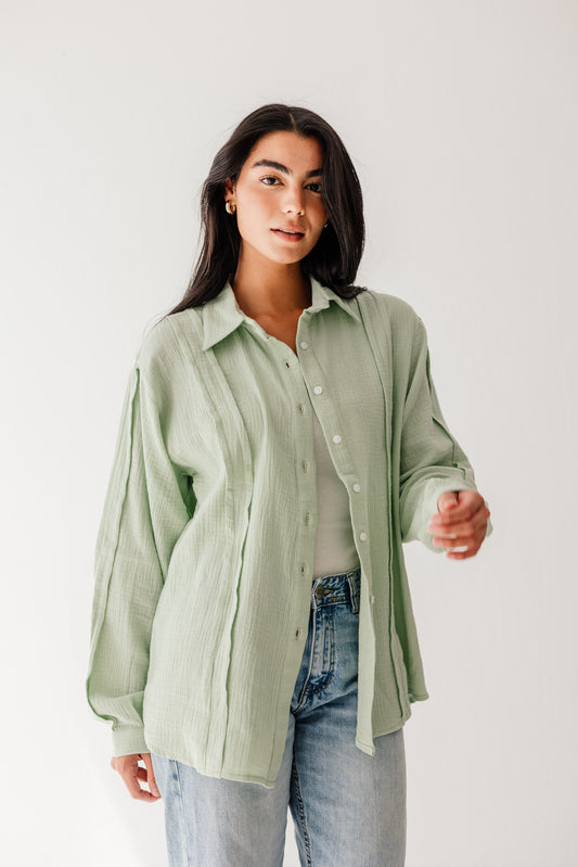 Sunelle Shirt in Pastel green