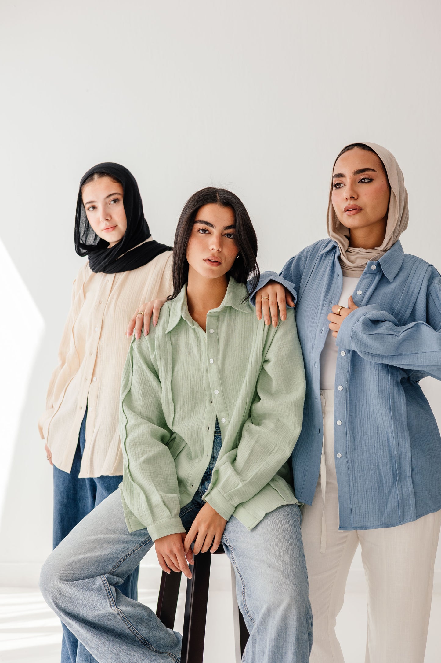 Sunelle Shirt in Pastel green