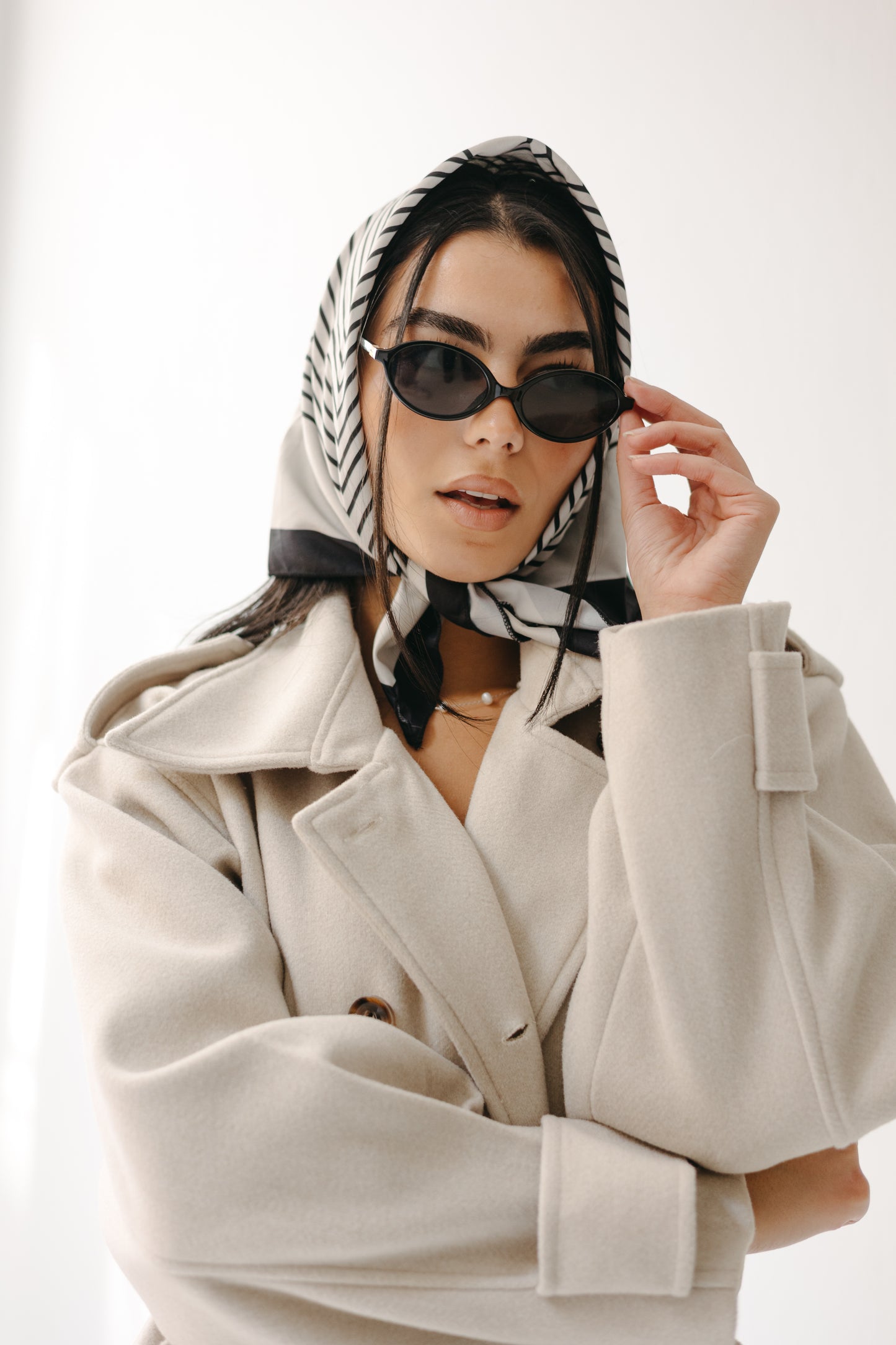 The Maison Coat in Almond beige