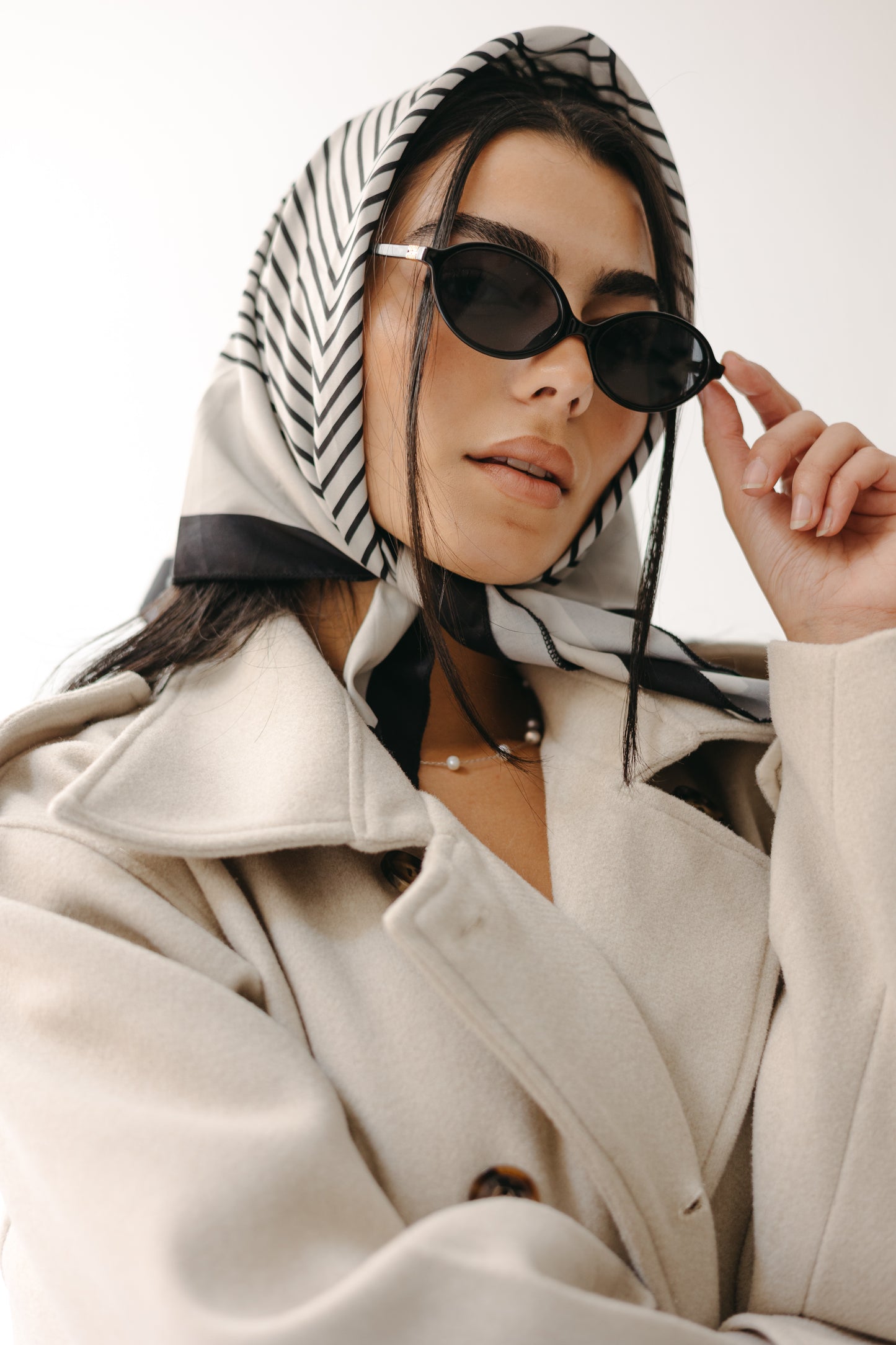 The Maison Coat in Almond beige