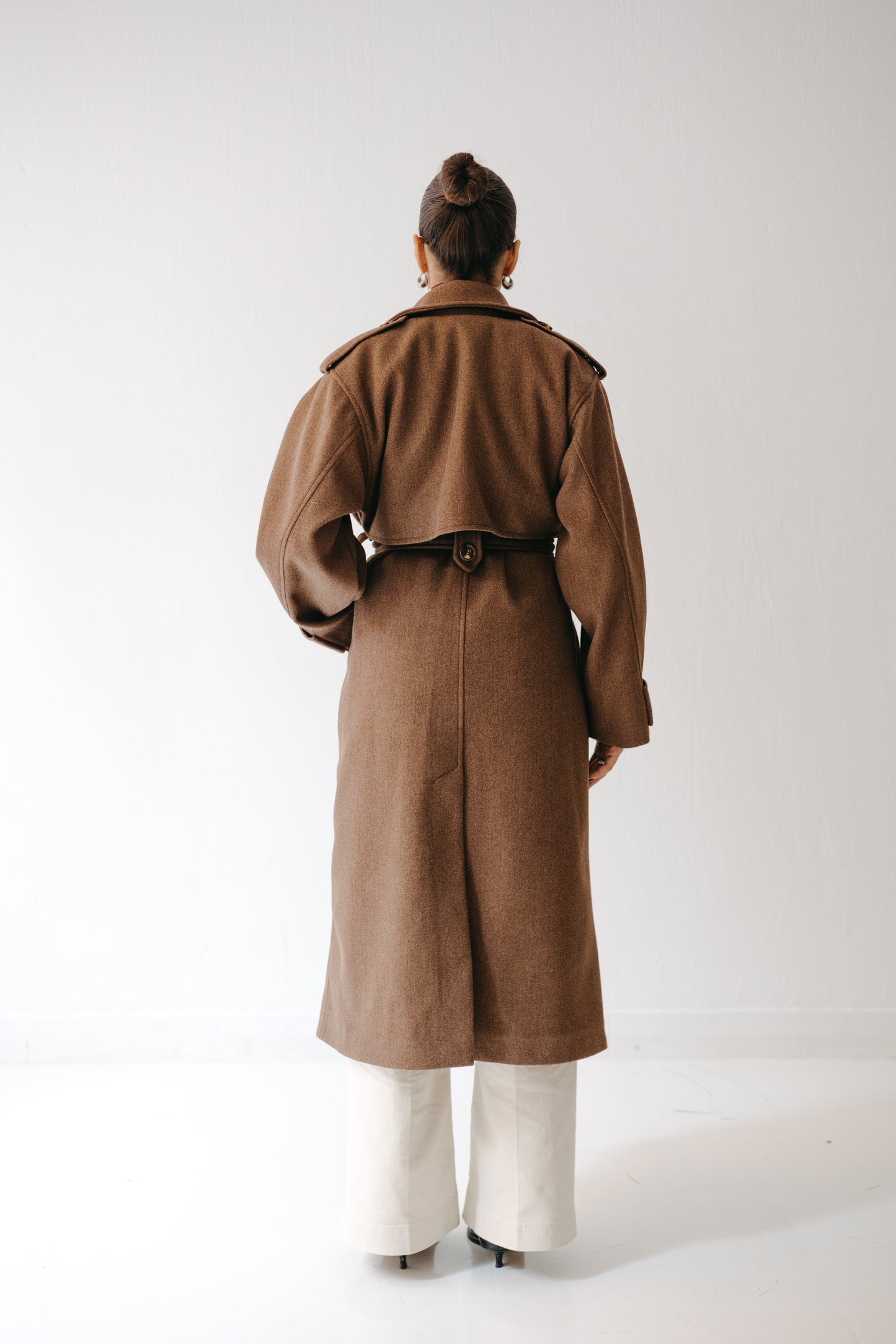 The Maison Coat in Mocha brown