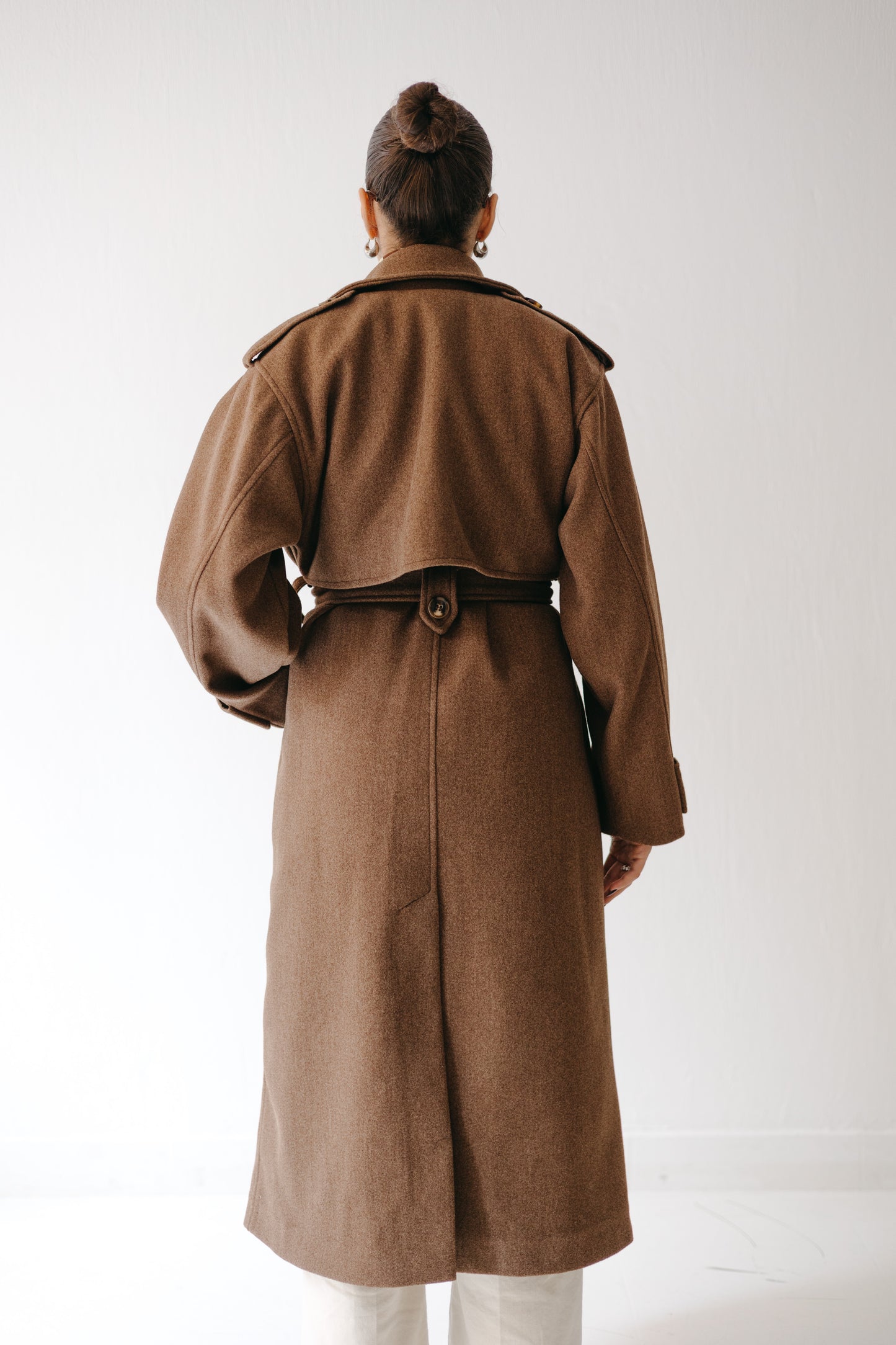 The Maison Coat in Mocha brown