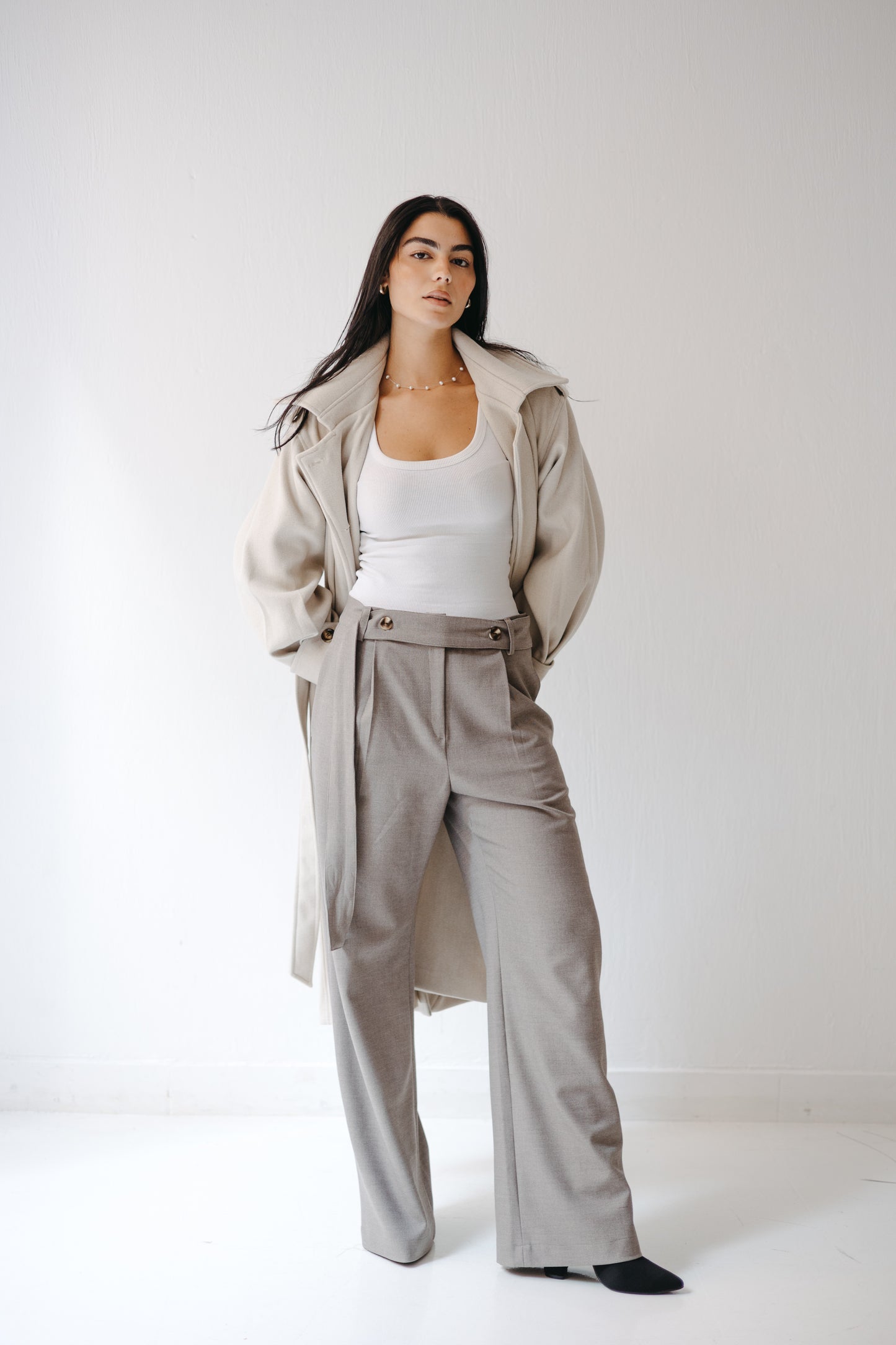 The Form Trousers in Stone