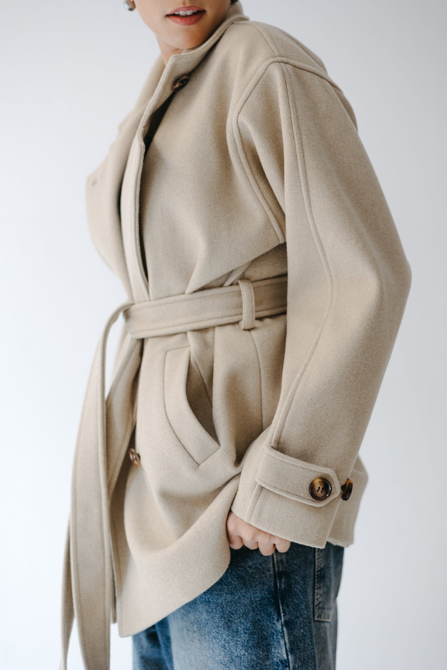 The Loft Jacket in Ecru
