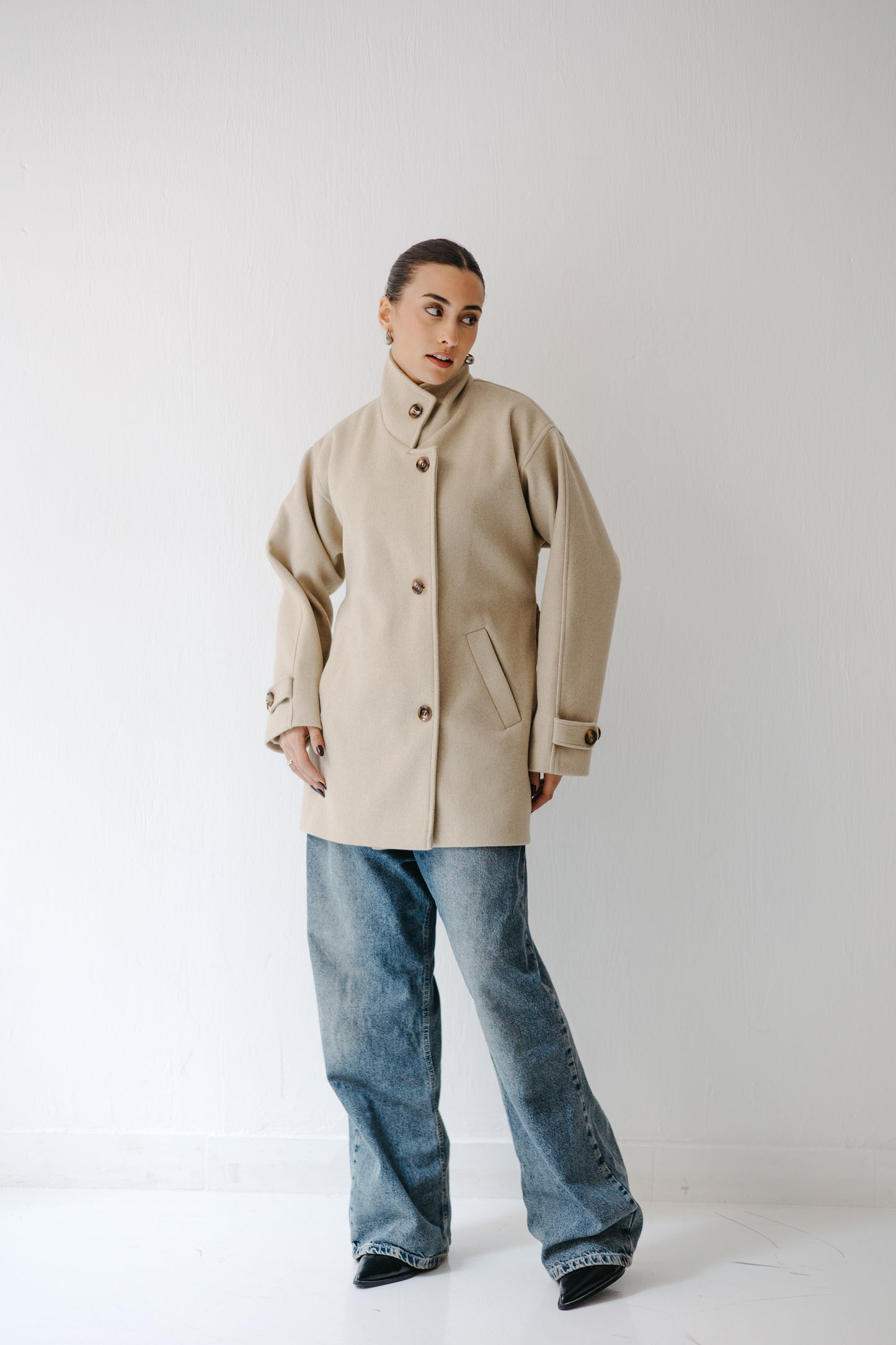The Loft Jacket in Ecru