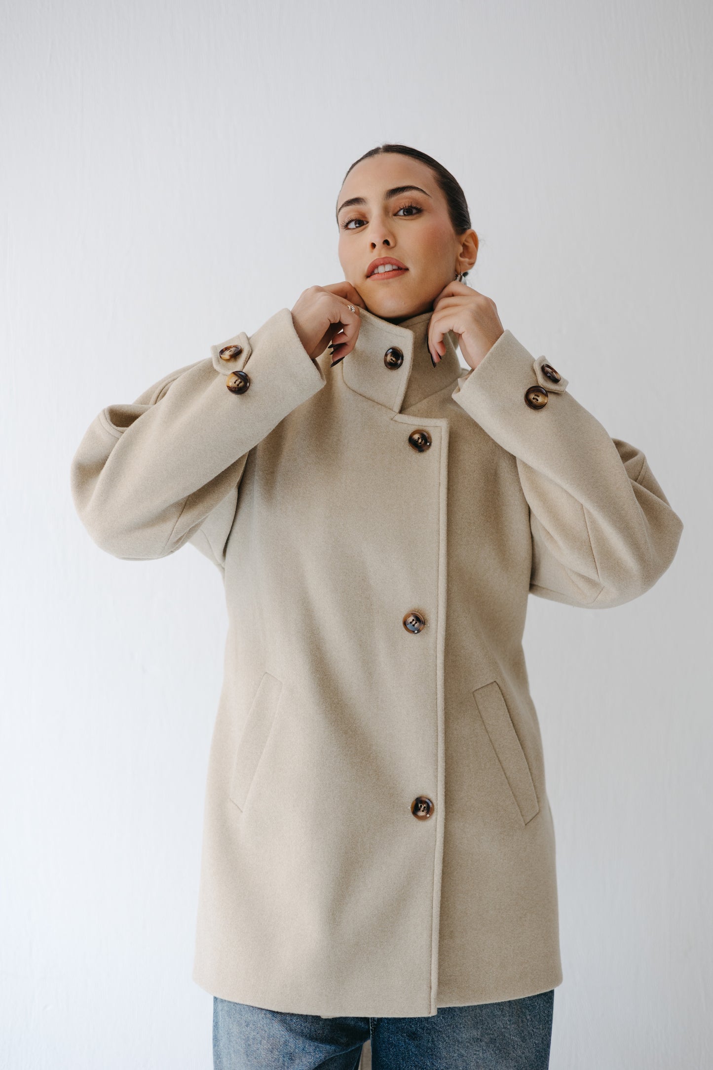 The Loft Jacket in Ecru