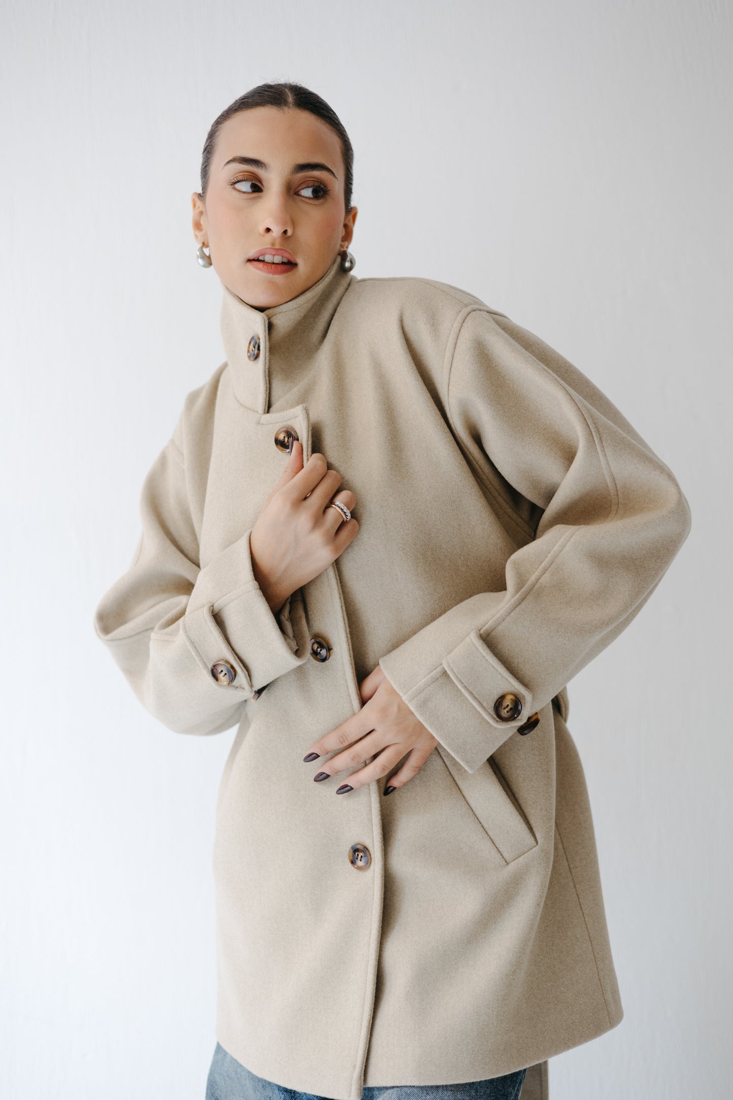 The Loft Jacket in Ecru