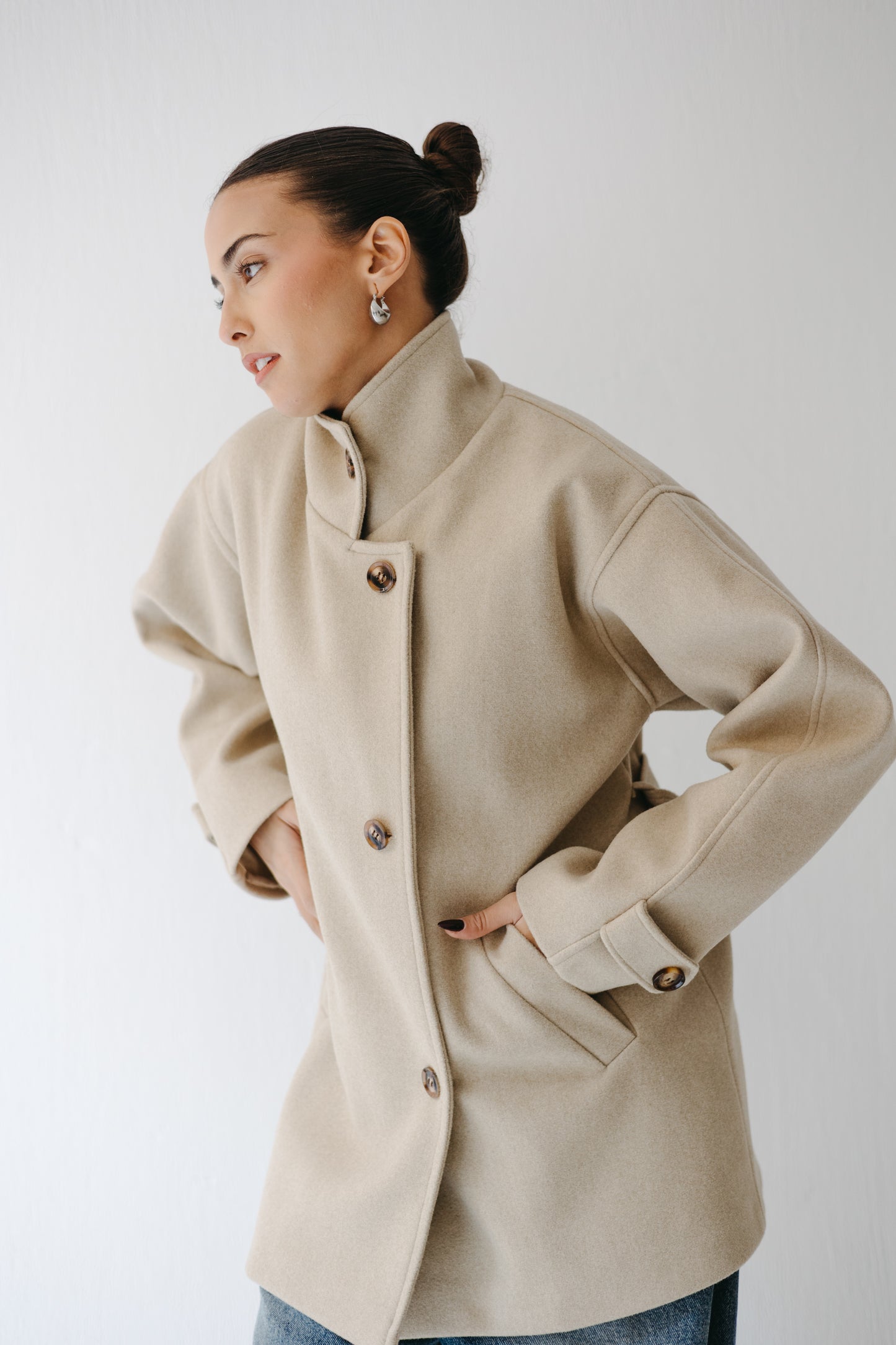 The Loft Jacket in Ecru