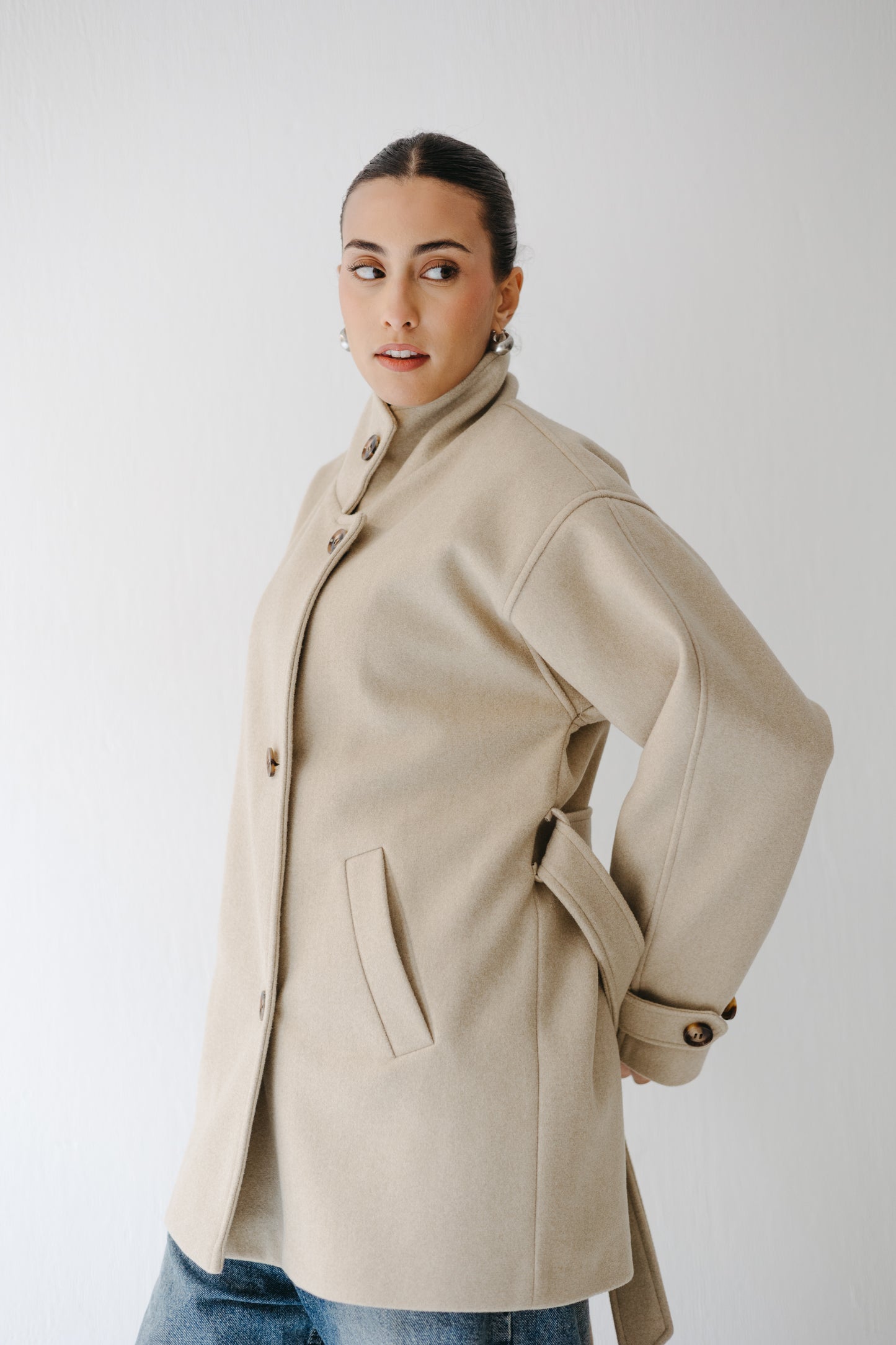The Loft Jacket in Ecru