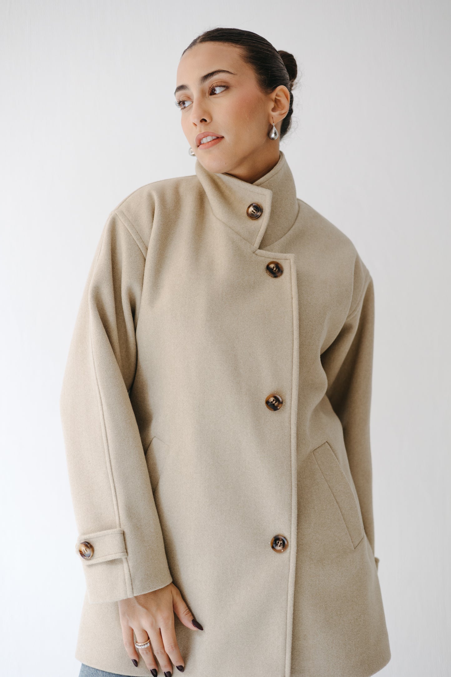 The Loft Jacket in Ecru
