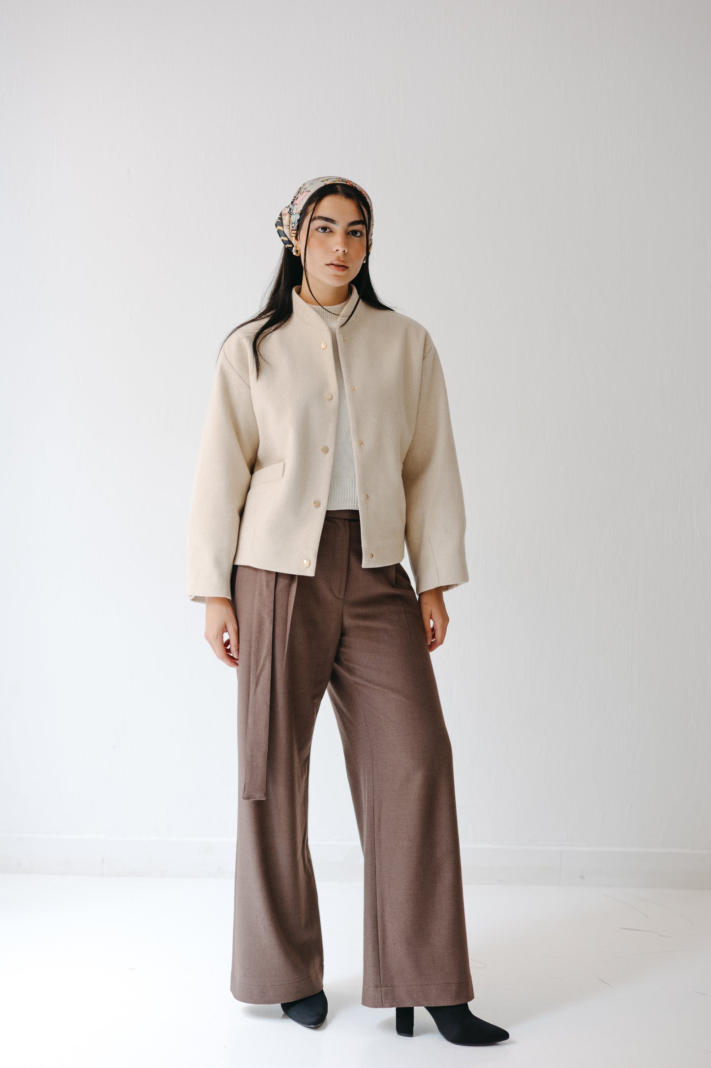 The Odette Jacket in Cream