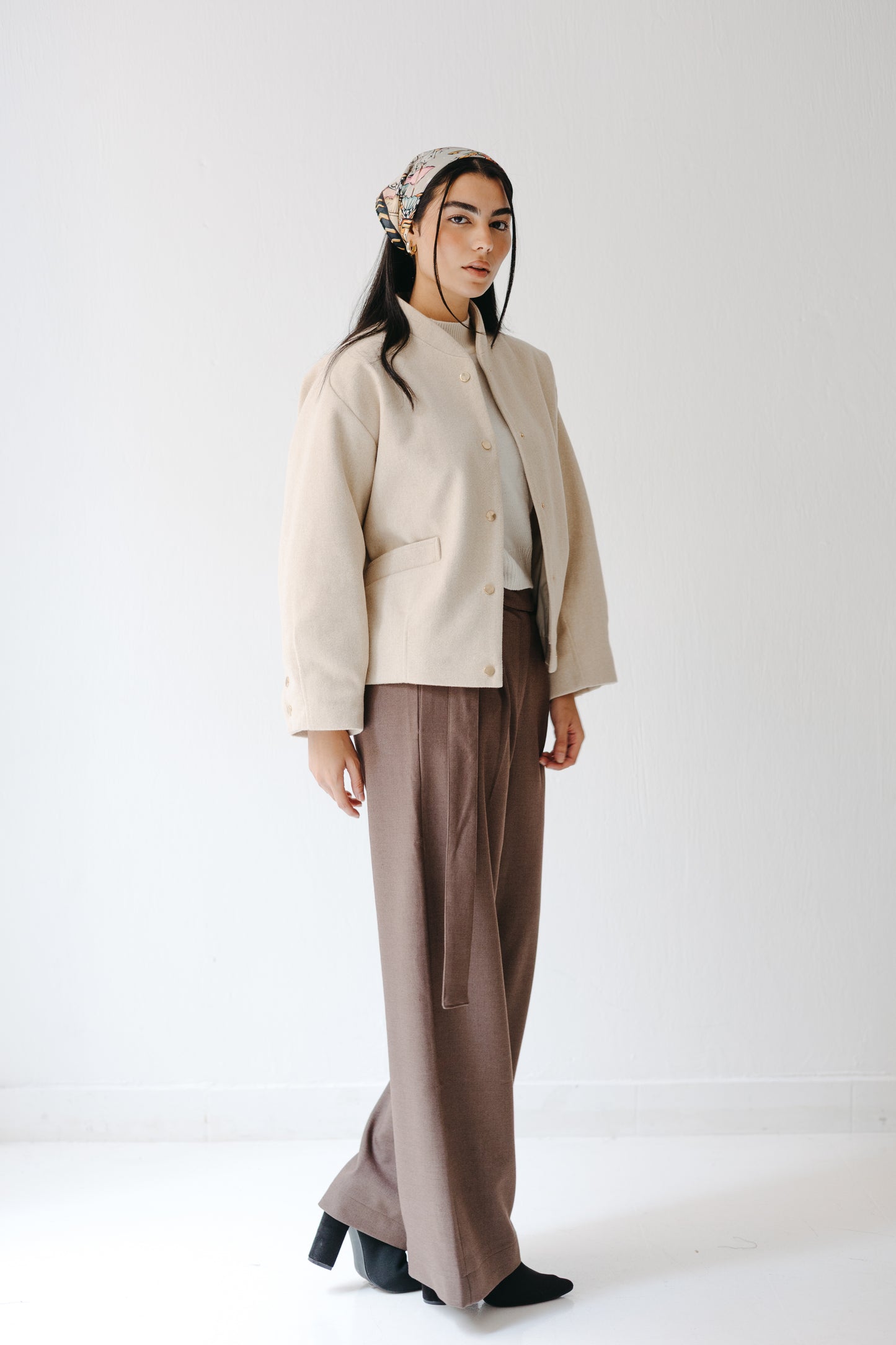 The Odette Jacket in Cream