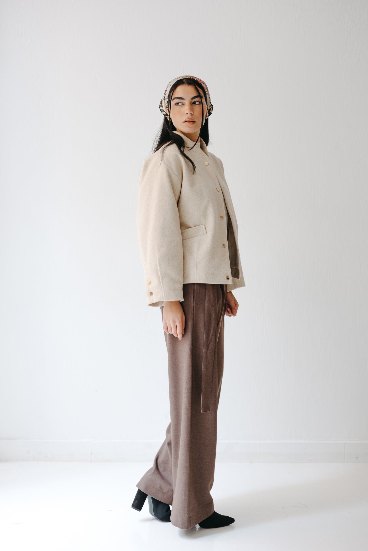 The Odette Jacket in Cream