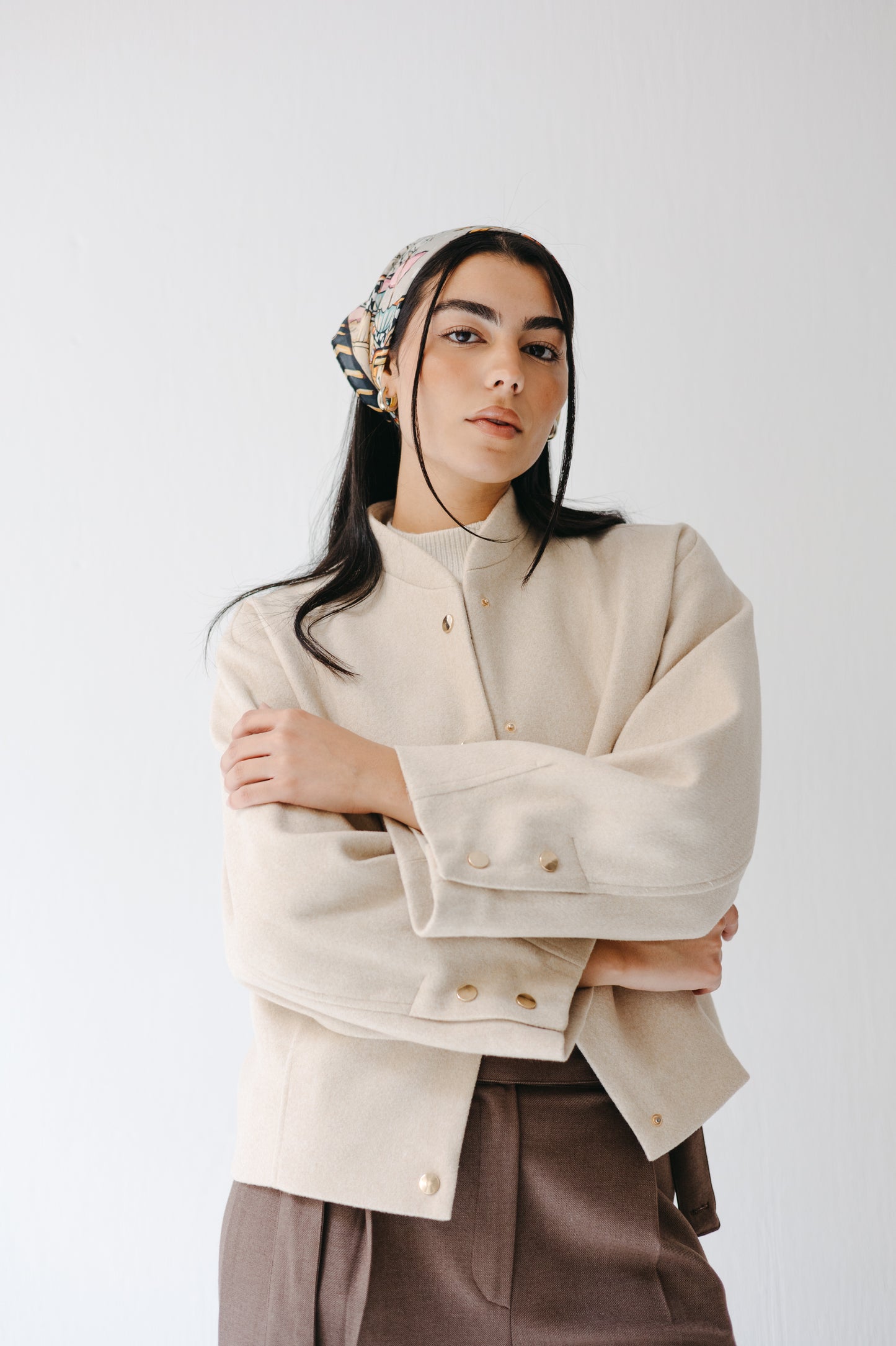 The Odette Jacket in Cream