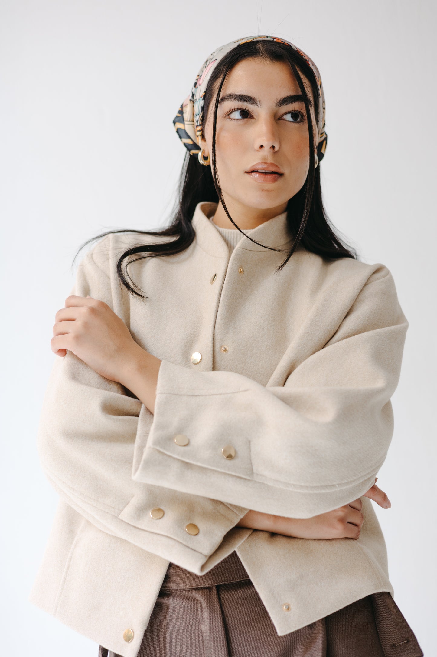 The Odette Jacket in Cream