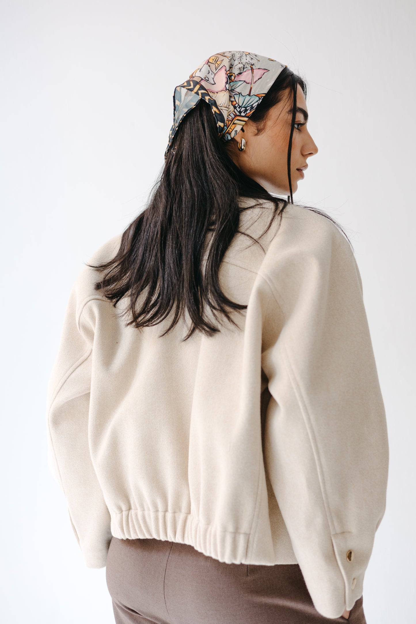 The Odette Jacket in Cream