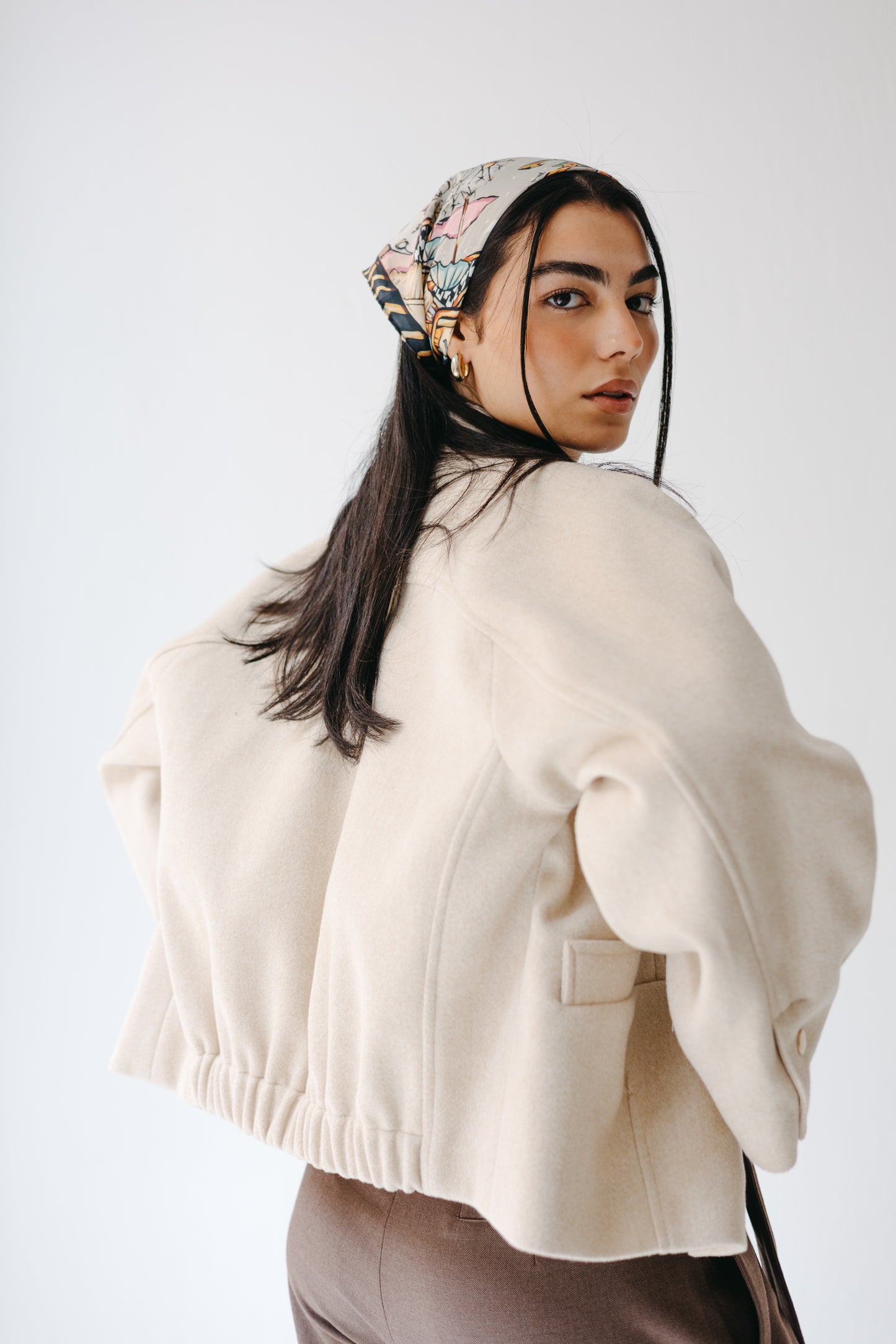 The Odette Jacket in Cream