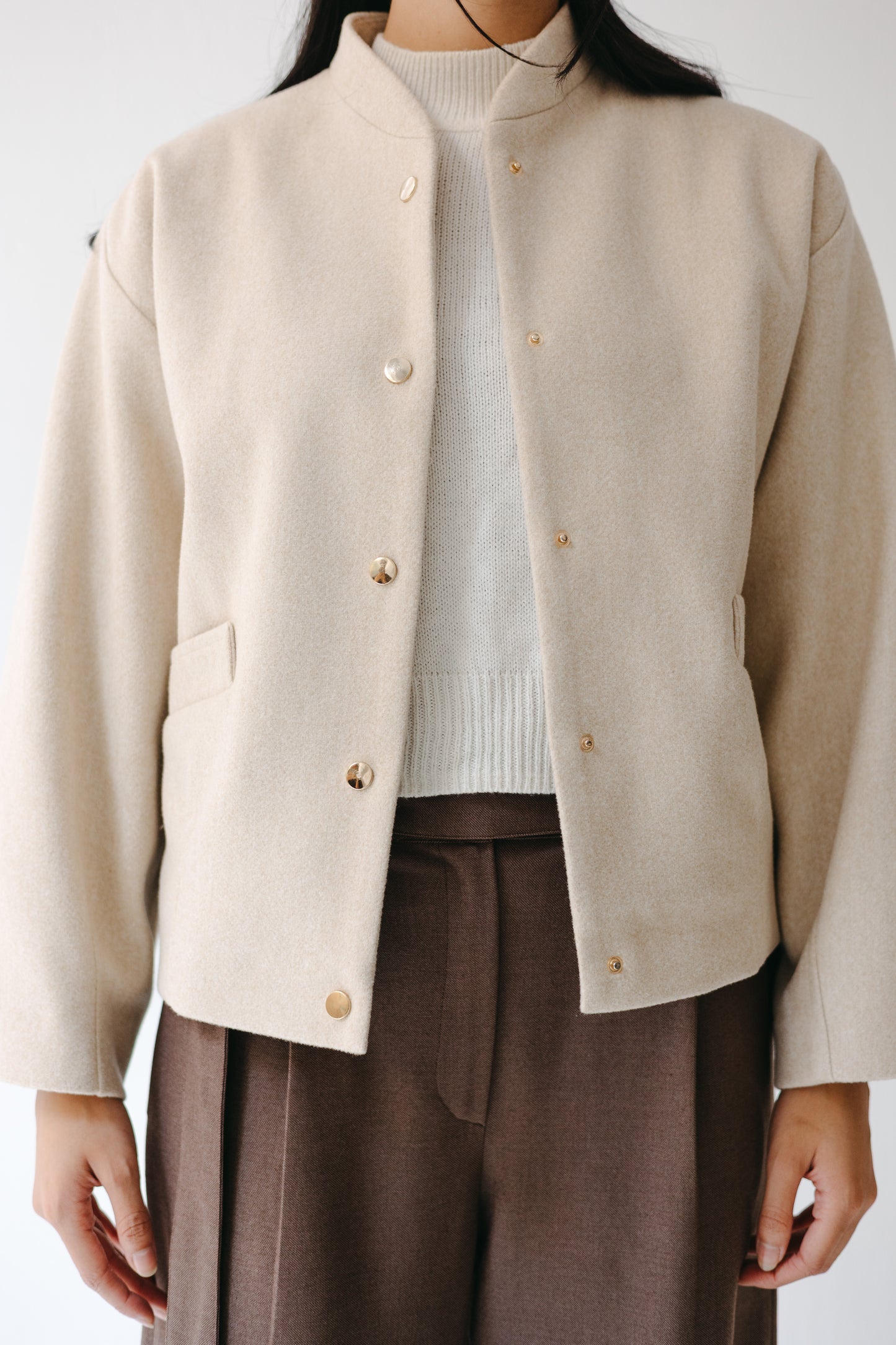 The Odette Jacket in Cream