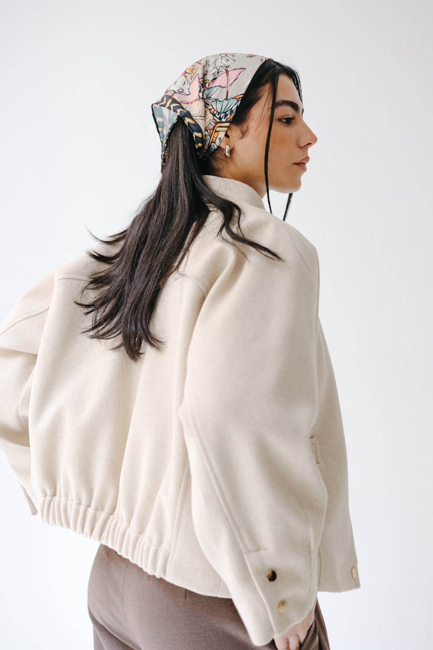 The Odette Jacket in Cream