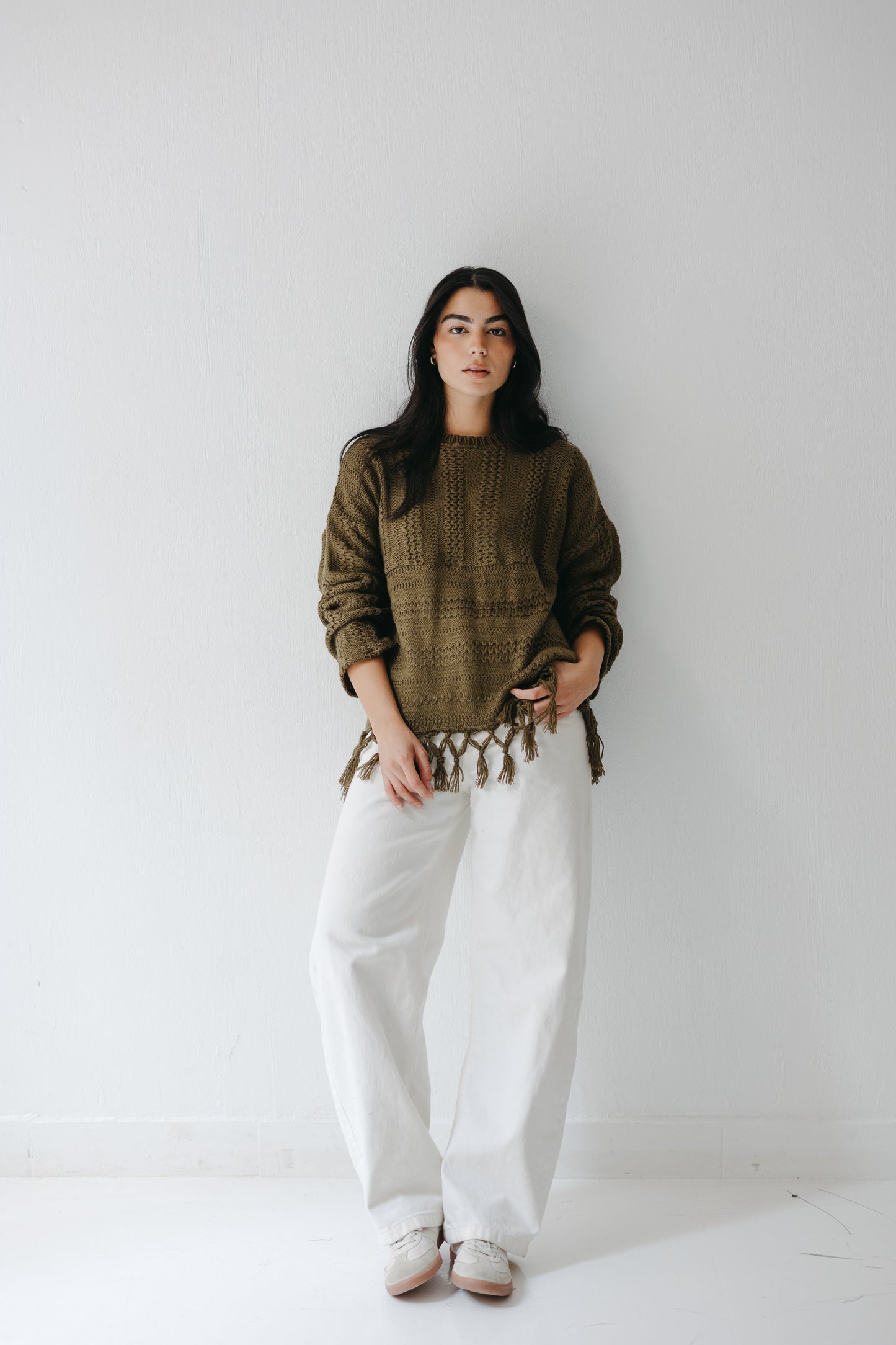 The Root Knit in Olive