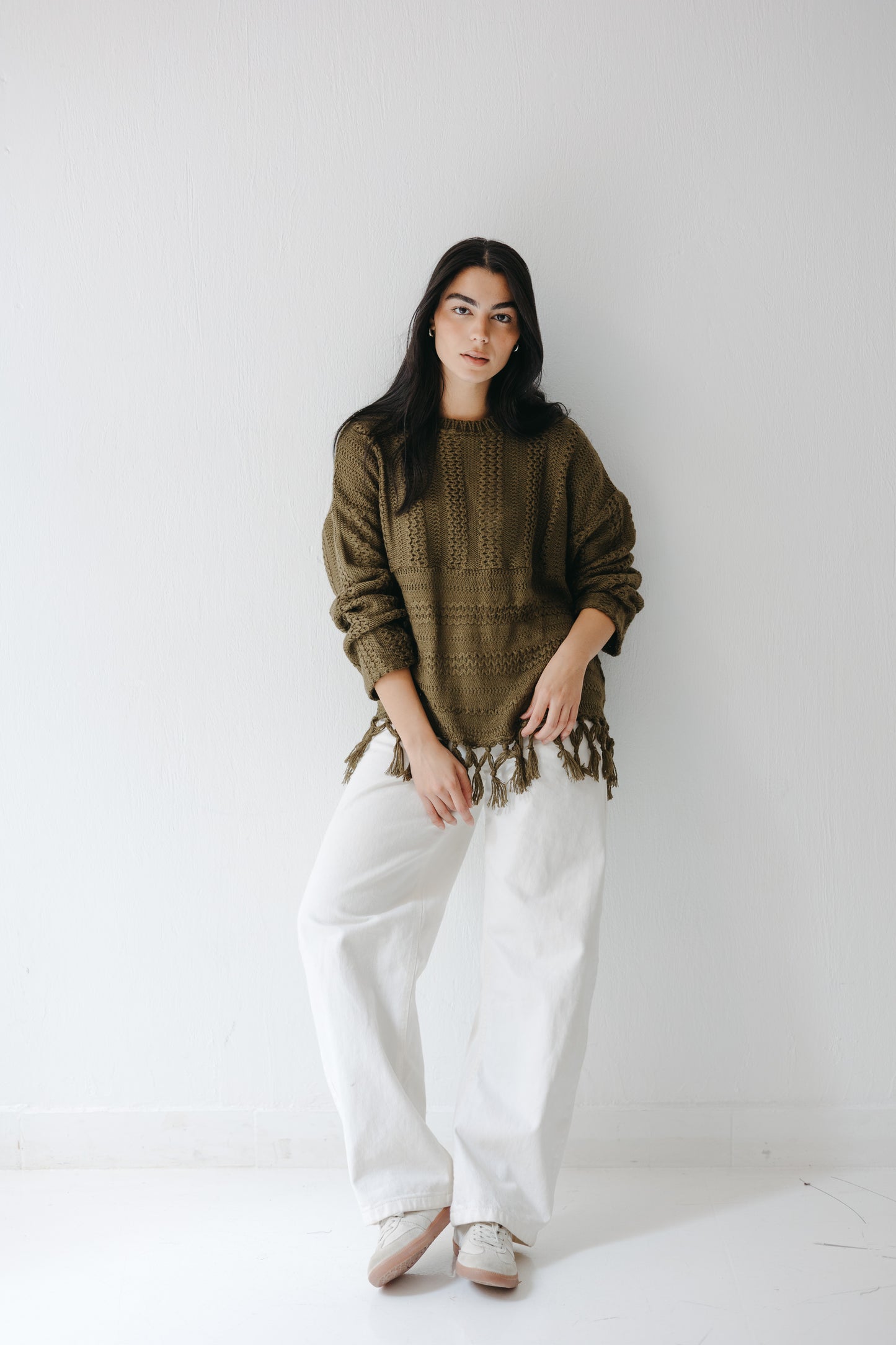 The Root Knit in Olive