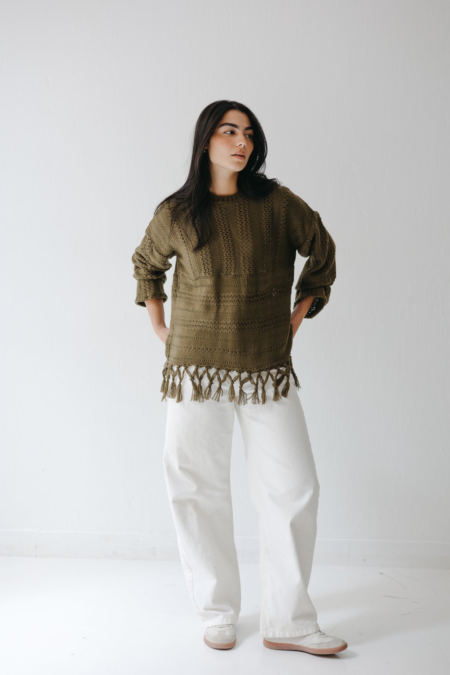 The Root Knit in Olive