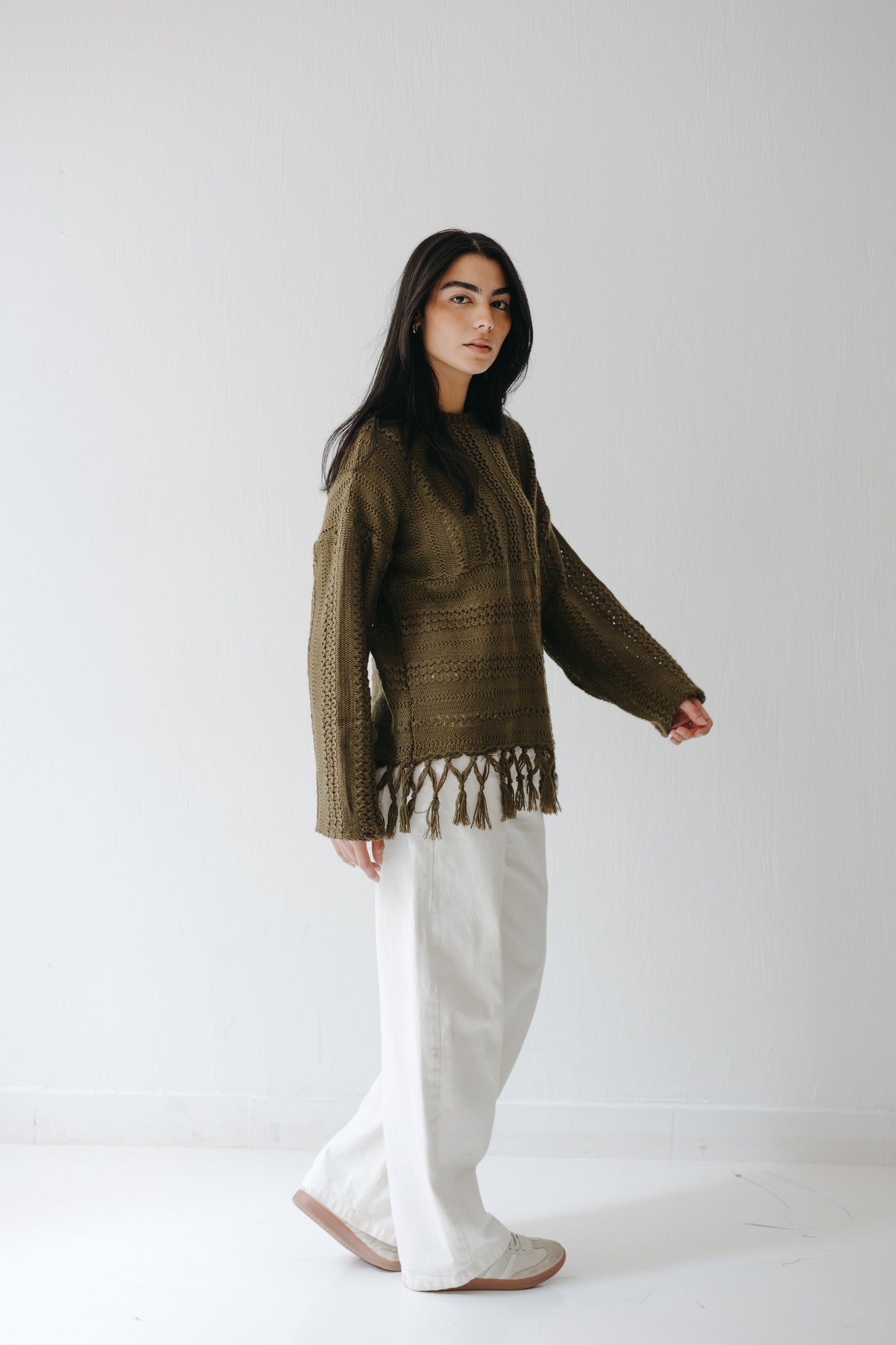 The Root Knit in Olive