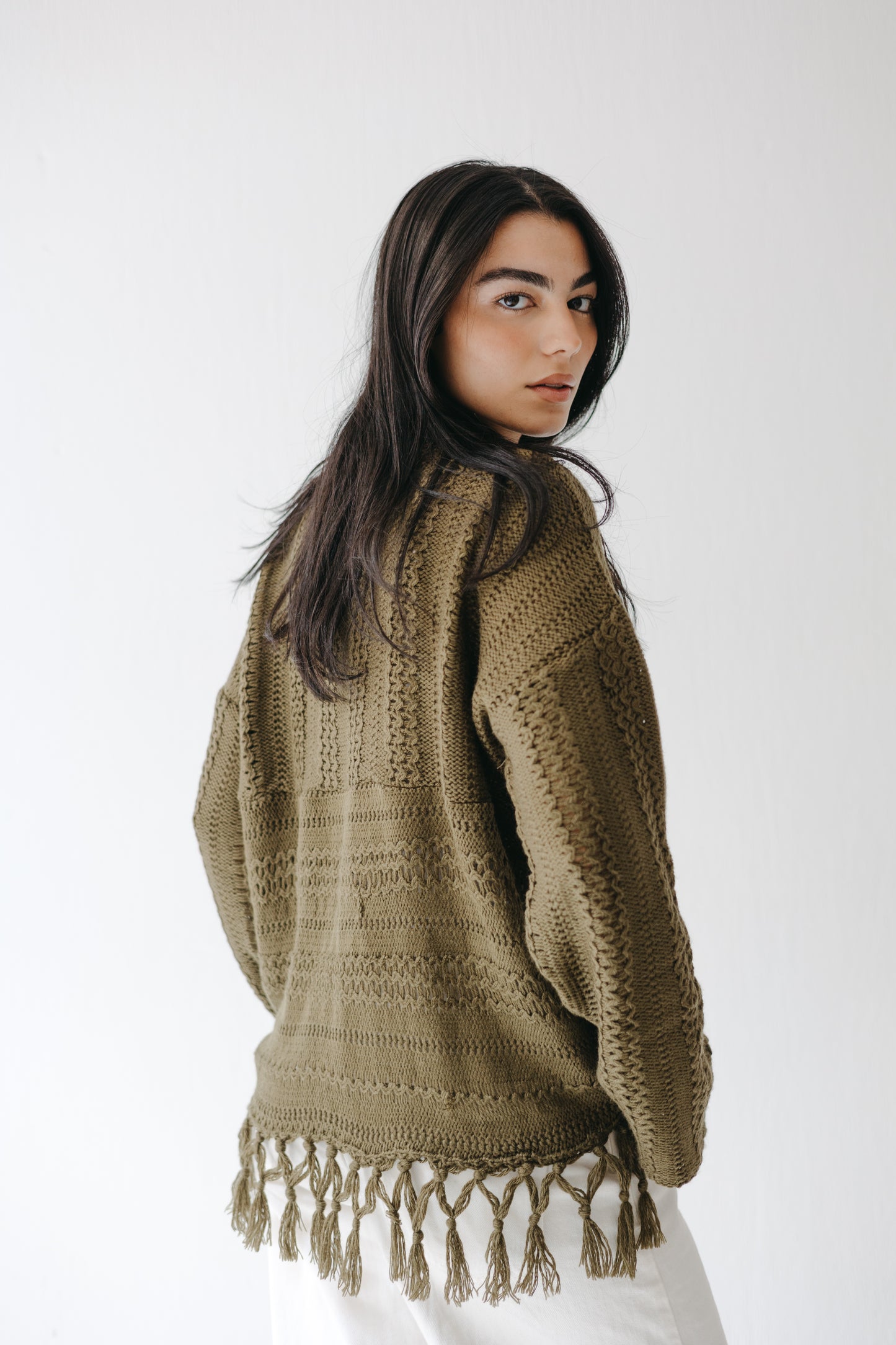 The Root Knit in Olive