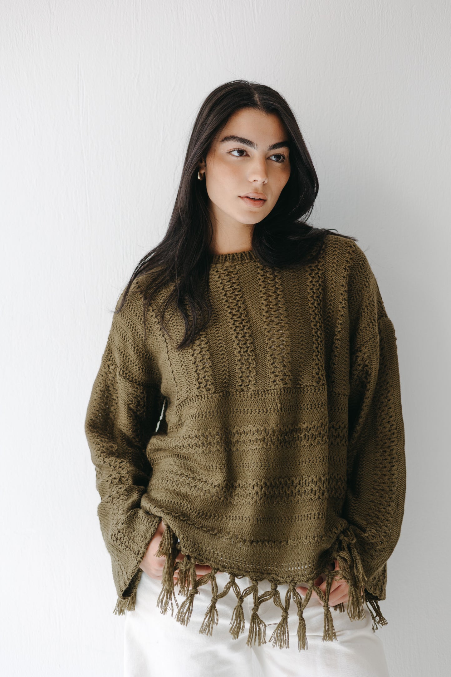 The Root Knit in Olive