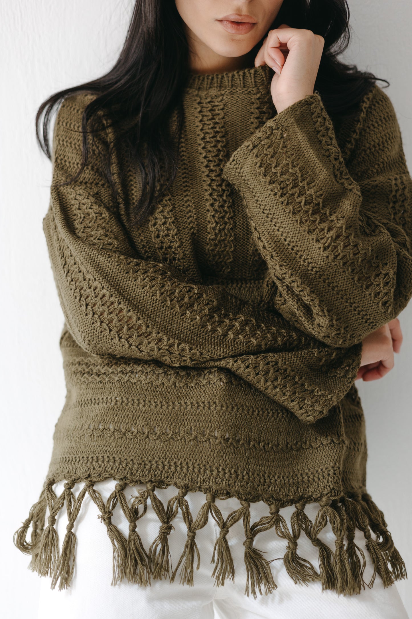 The Root Knit in Olive