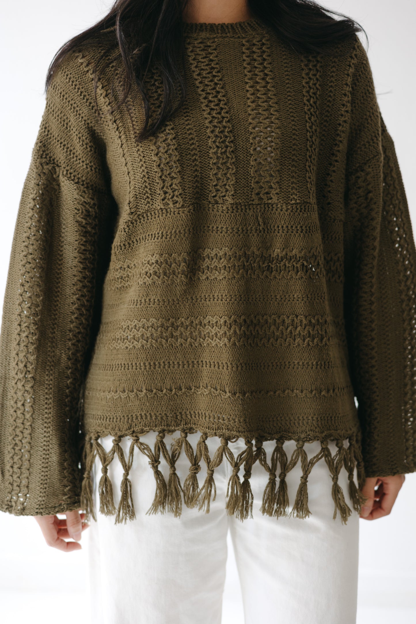 The Root Knit in Olive