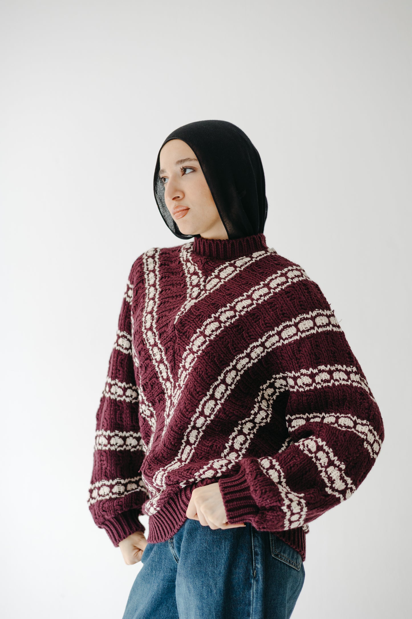 The Alpine Knit in Burgundy