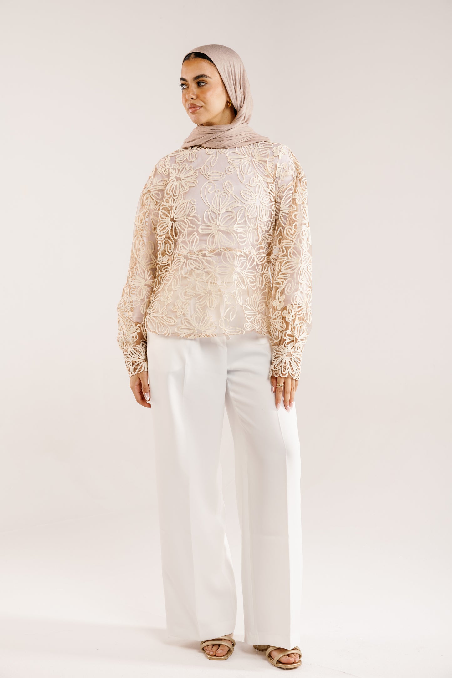 The Bloom Blouse in Vanilla