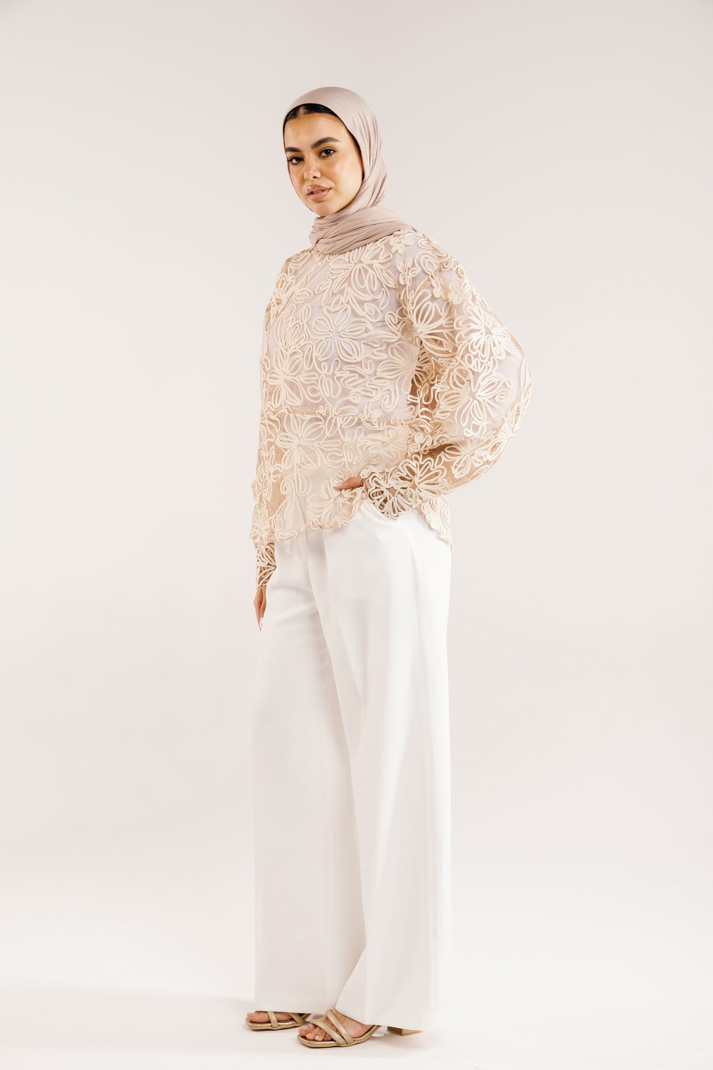 The Bloom Blouse in Vanilla